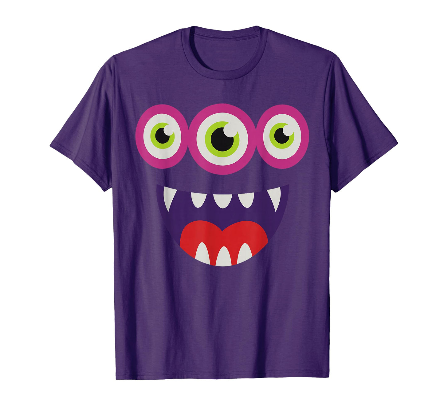 Monster Costume for Boys, Funny Three Eyes Halloween Cartoon T-Shirt