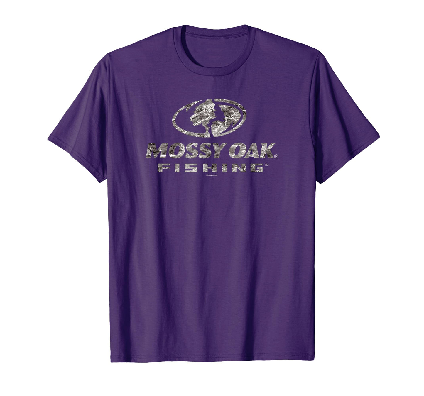 Mossy Oak Fishing Open Water Classic Dark Grey Logo T-Shirt