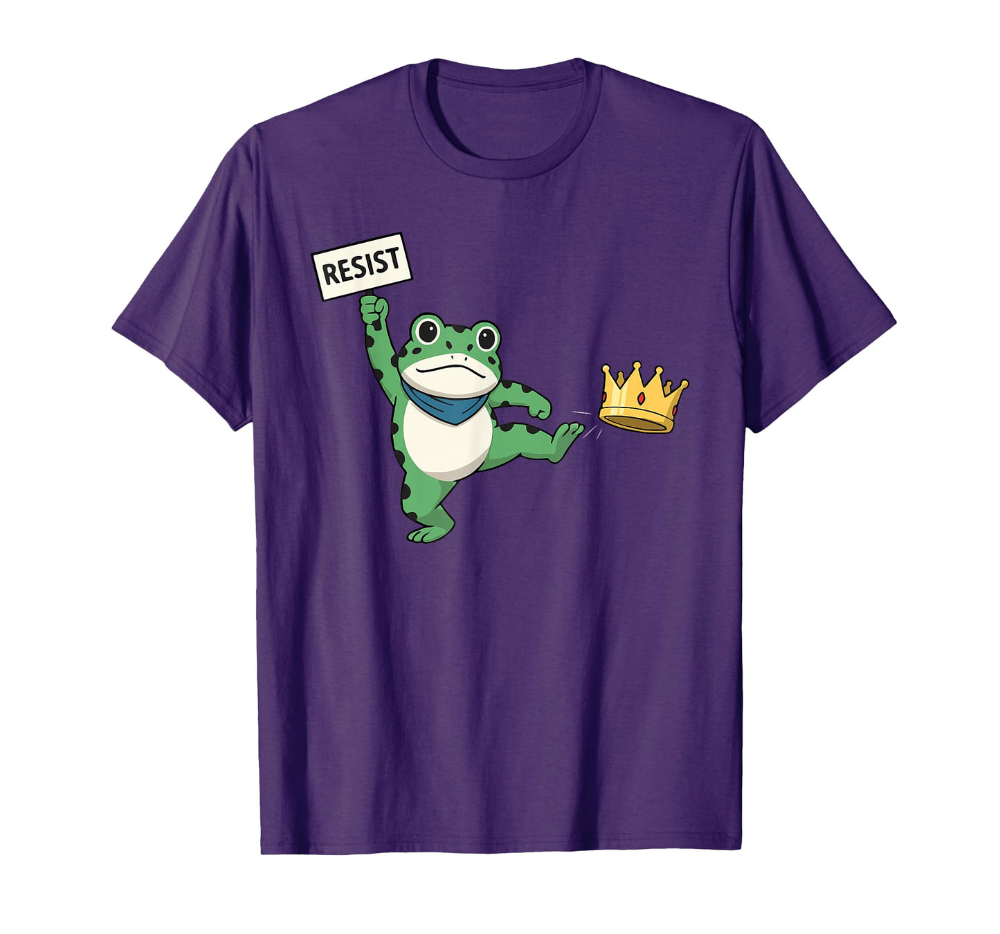 Resist Portland Frog Protest Slogan - No Kings Statement USA T-Shirt