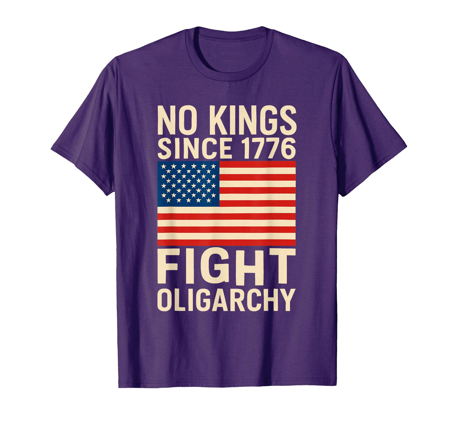 No Kings Fight Oligarchy Since 1776 T-Shirt