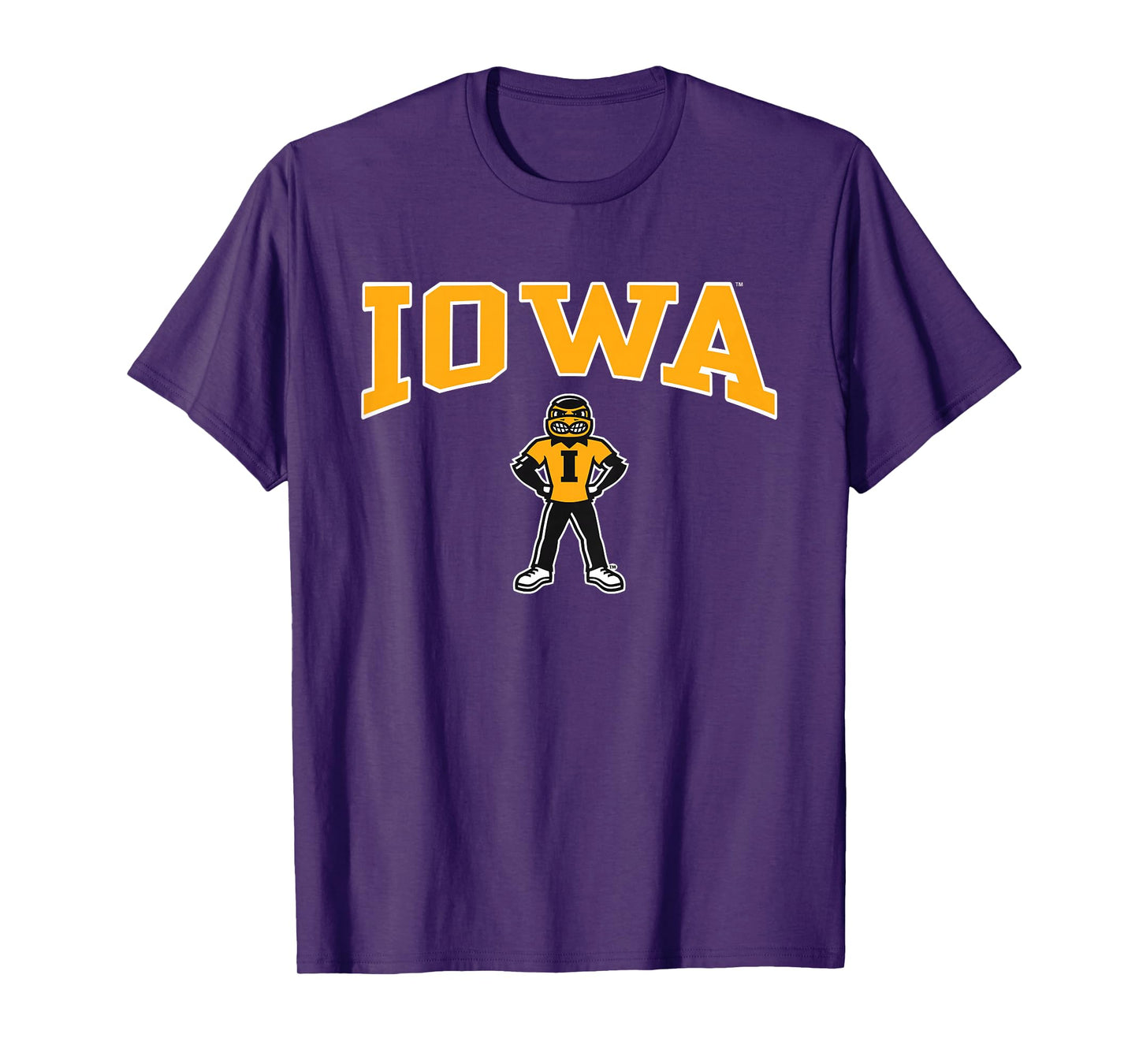 Kids Iowa Hawkeyes Kid's Herky the Hawk Black Officially Licensed T-Shirt