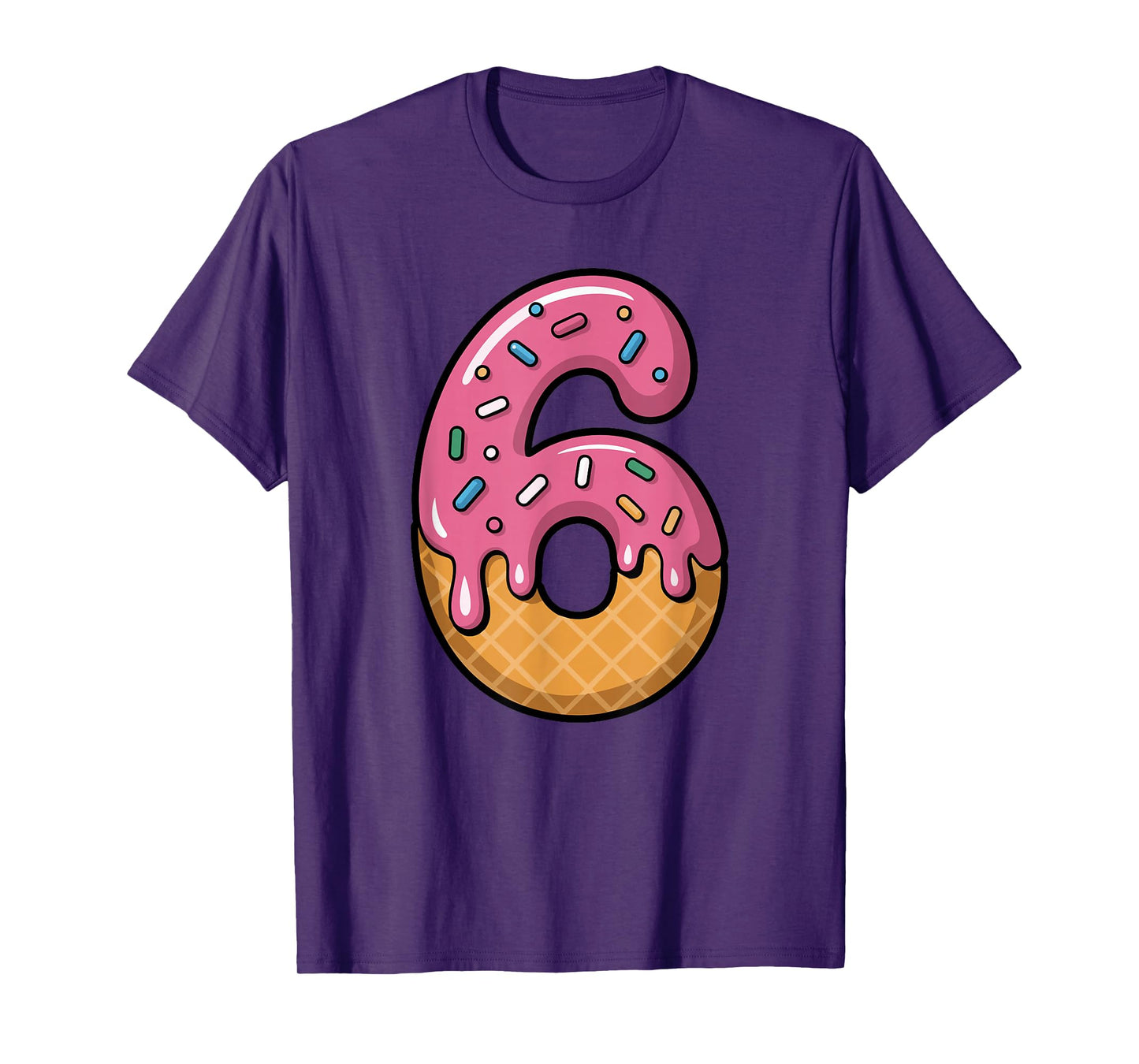 Number 6 Ice Cream Drip 67 Meme Couple Matching Halloween T-Shirt