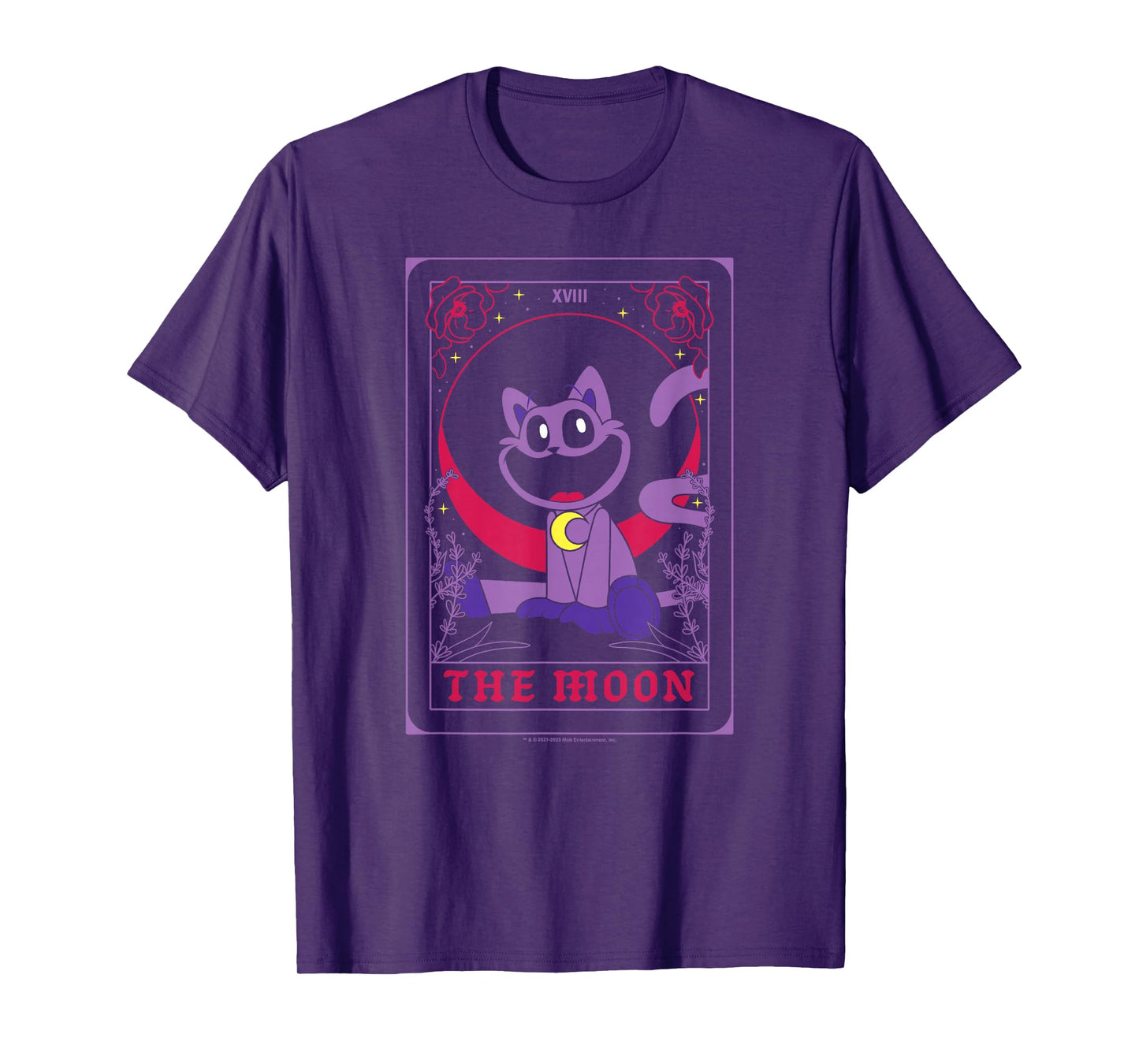 Poppy Playtime The Moon Catnap Cute Tarot Card T-Shirt