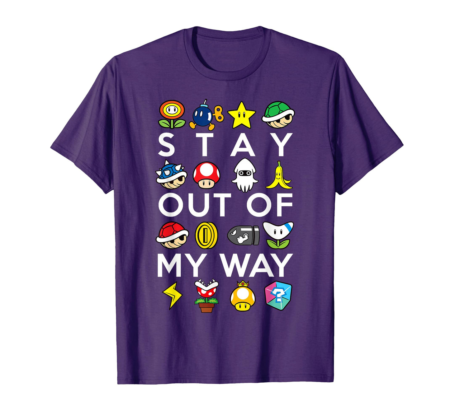 Nintendo Mario Kart Stay Out Of My Way Graphic T-Shirt T-Shirt