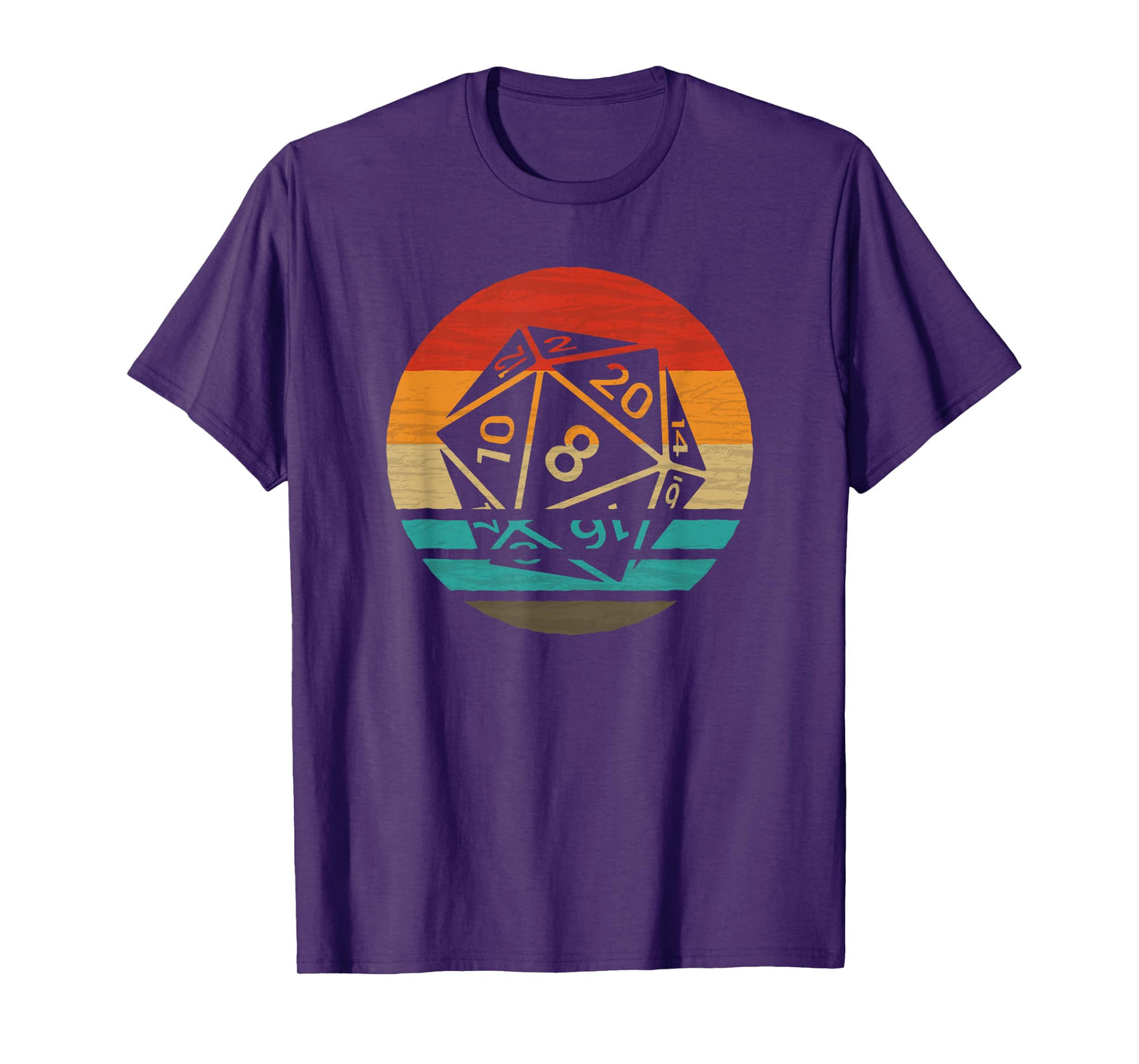 20 Sided Dice Retro Style Vintage T-Shirt
