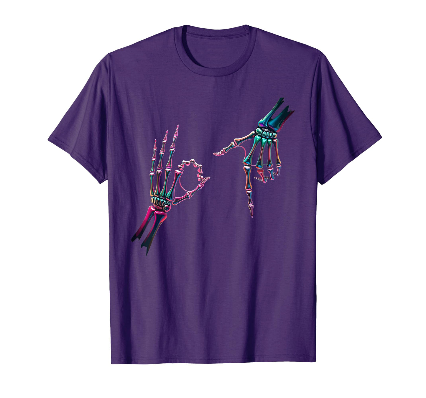 67 Meme Skeleton Hand 6 7 Halloween Six Seven Funny Teens T-Shirt