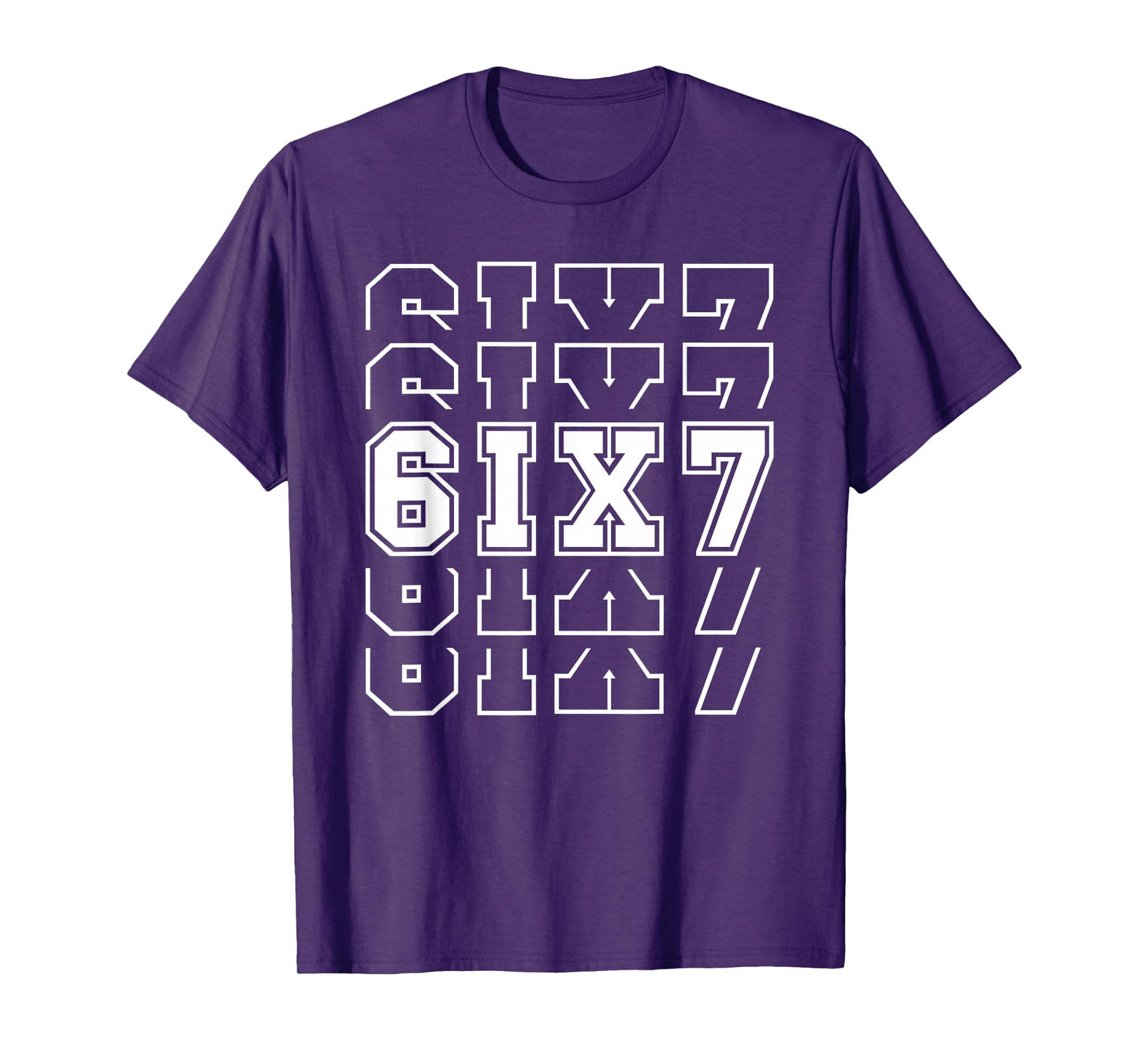 67 Six Seven 6 7 Meme Design Funny 6 7 T-Shirt