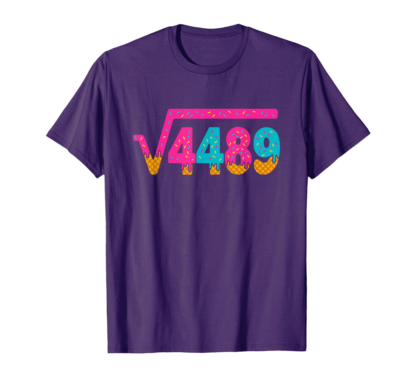 Square Root of 4489 Ice Cream Drip Meme Slang 67 6 7 6-7 T-Shirt