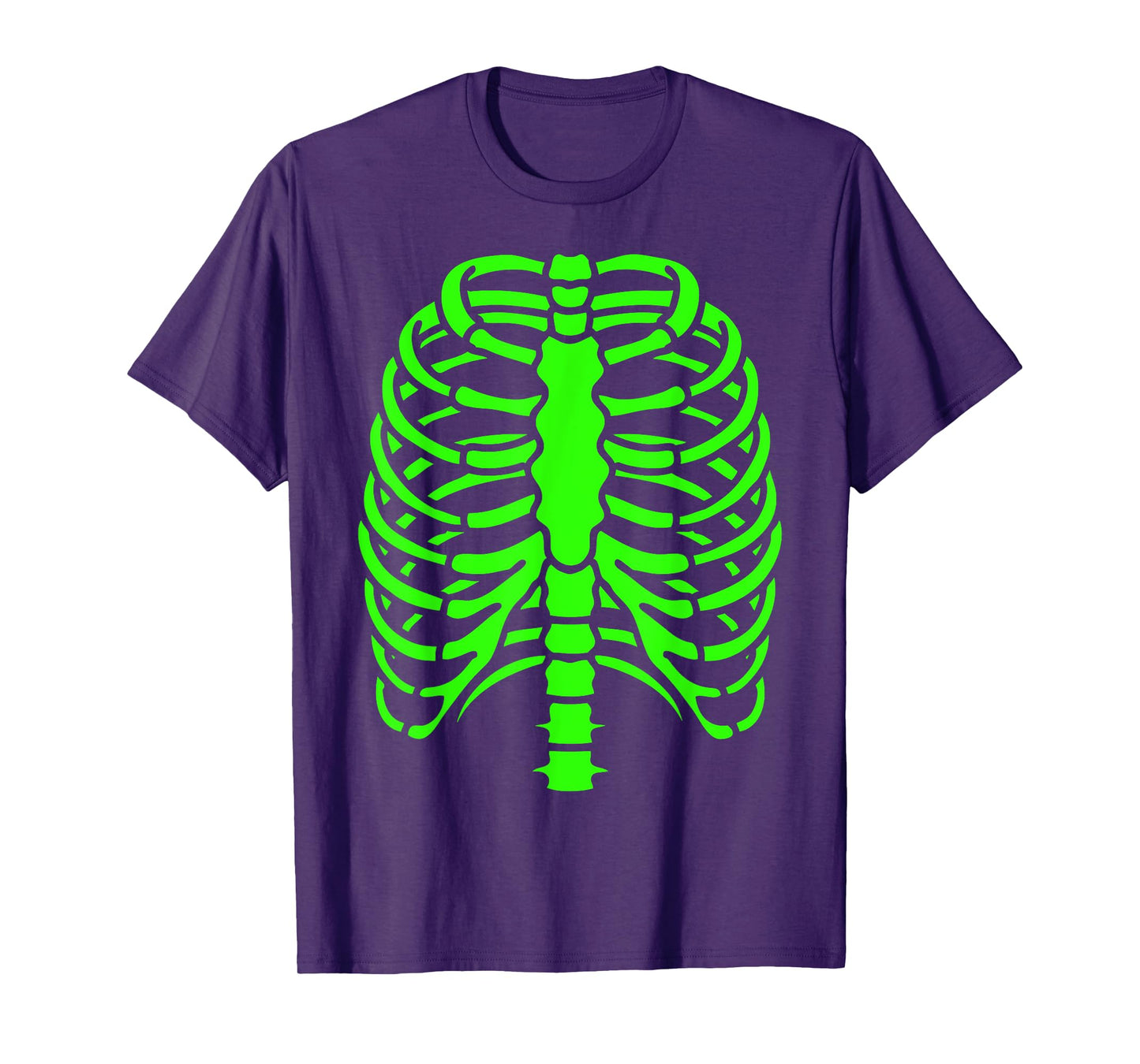 Fun Cool Green Skeleton Rib Cage Halloween T-Shirt