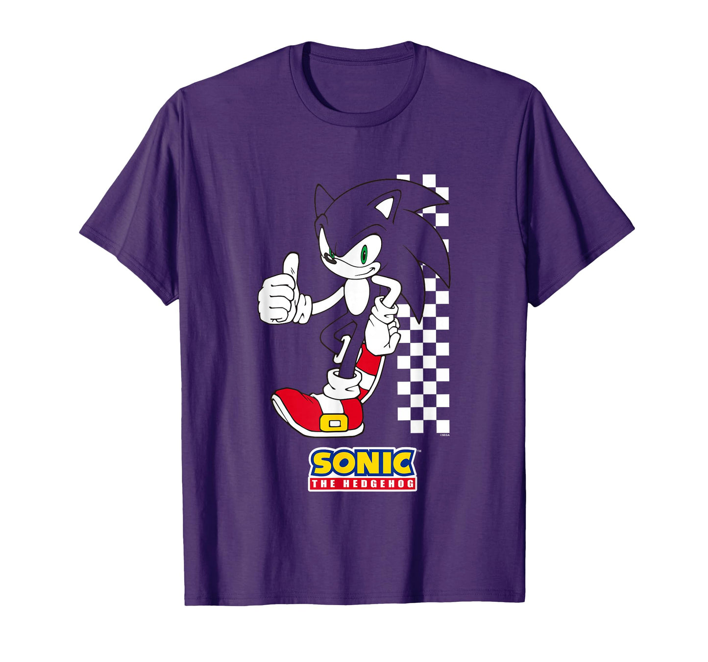 Sonic The Hedgehog Thumbs Up Leaning On Wall T-Shirt