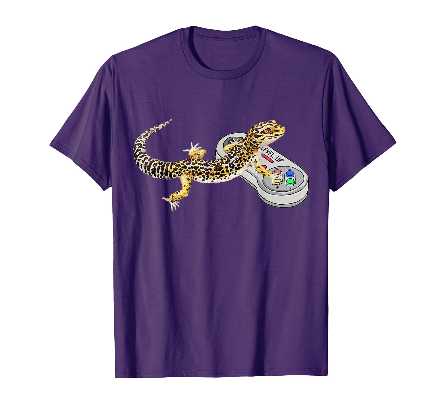 Leopard Gecko Playing Video Game Lizard & Reptiles Gamers T-Shirt