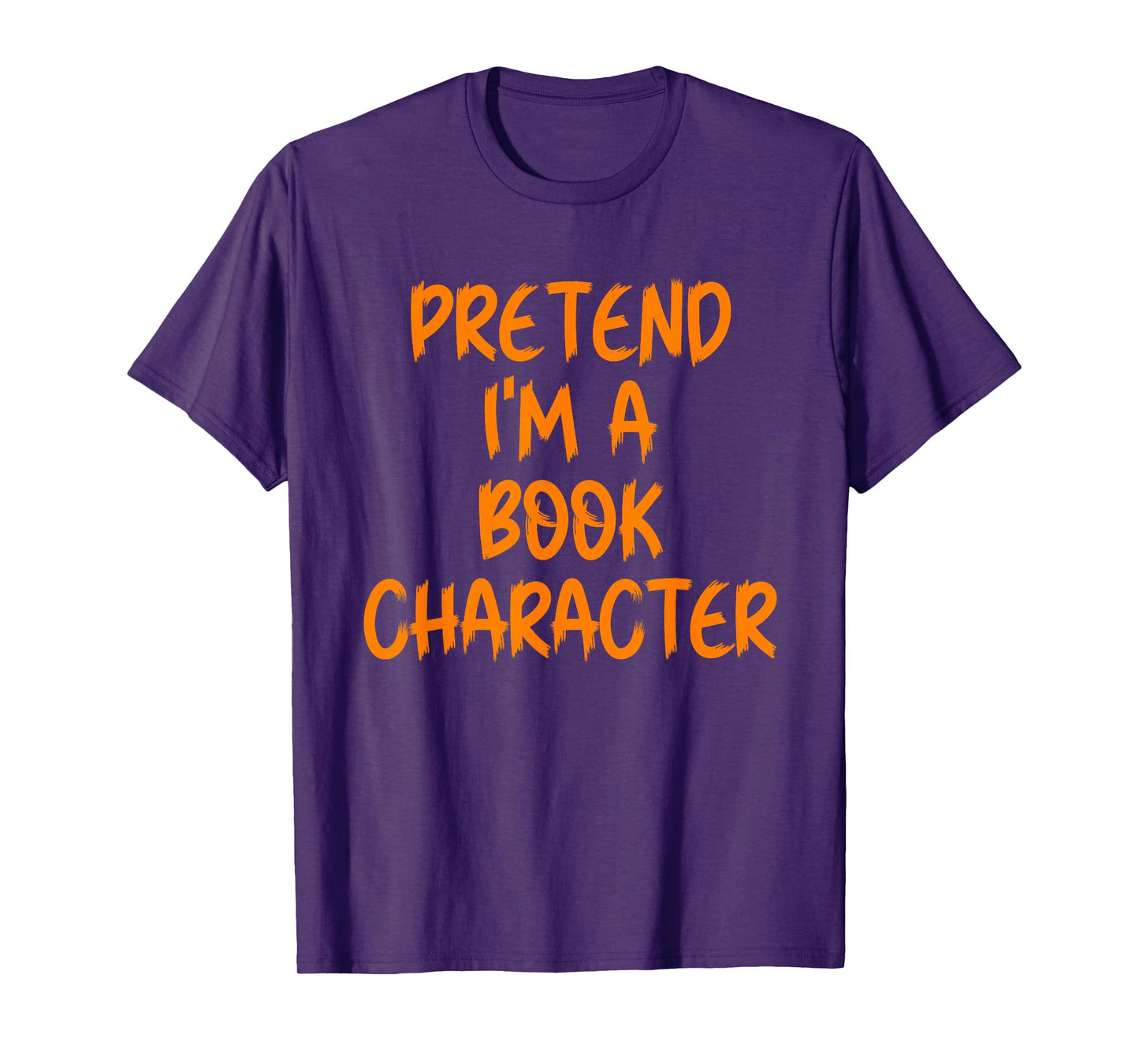 Halloween Pretend I'm Book Character Costume Lazy Adult Kids T-Shirt