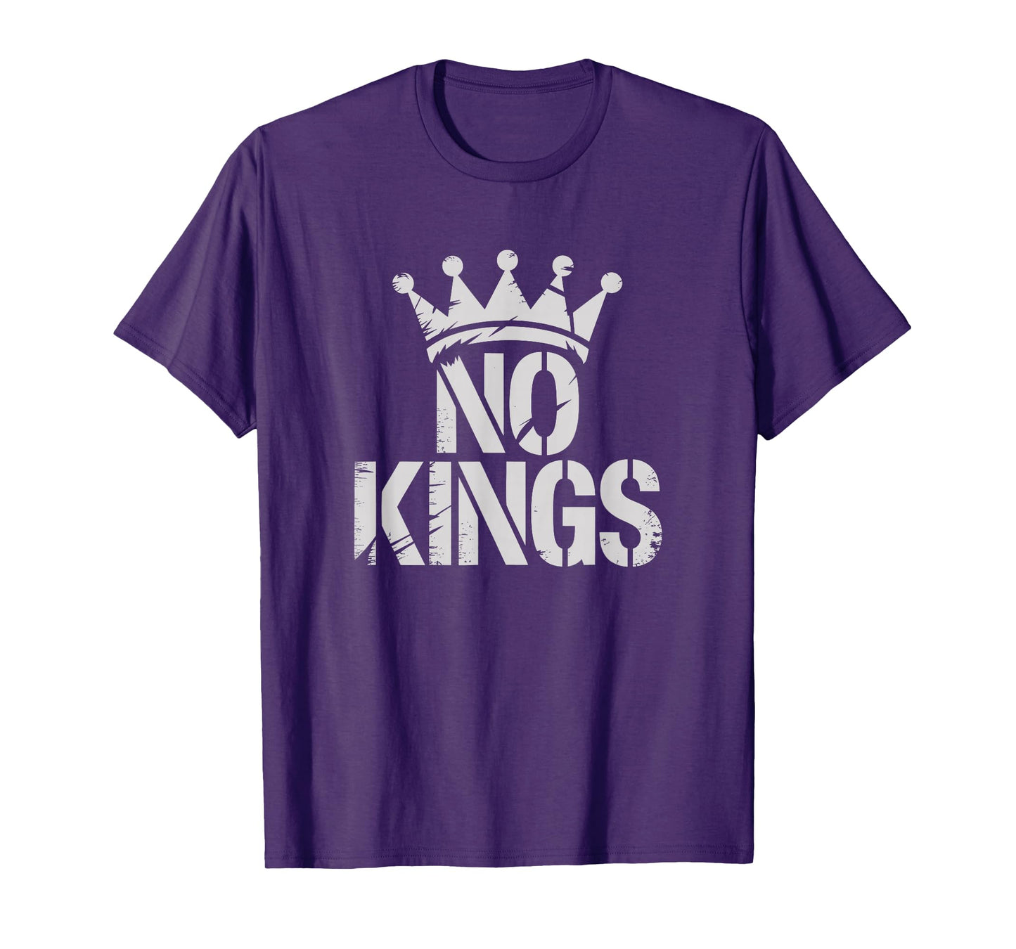 No Kings in USA tees. Minimalist Design Freedom Statement T-Shirt
