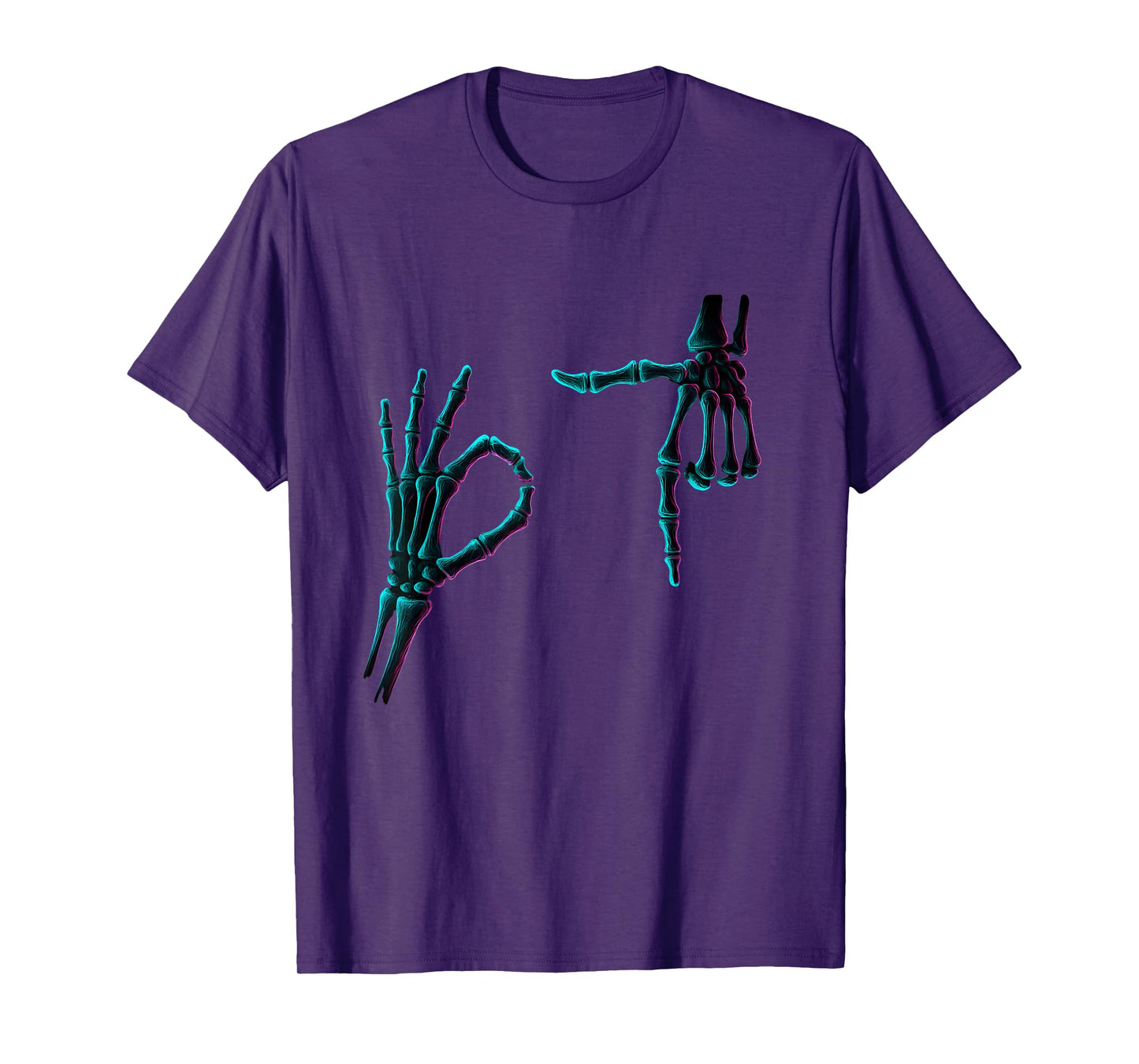67 Meme Skeleton Hand 6 7 Halloween Six Seven Funny Teens T-Shirt
