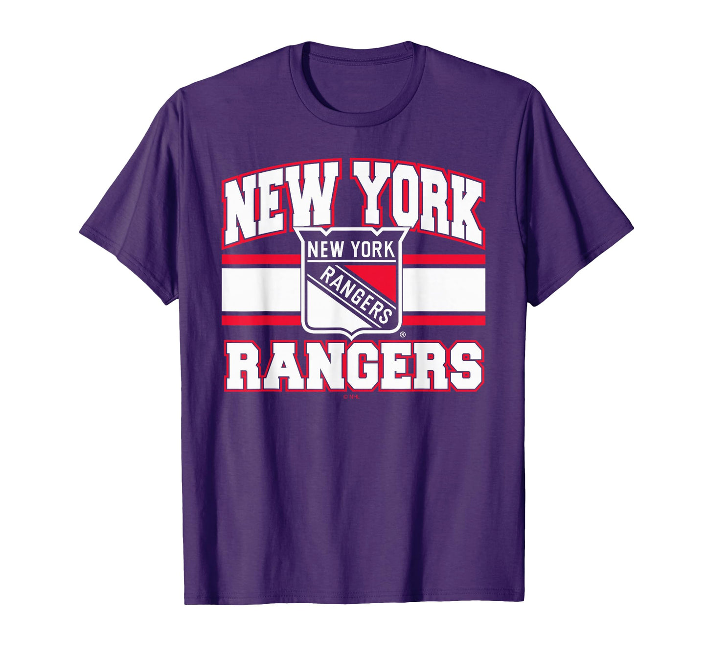 New York Rangers Stripe Royal Blue Officially Licensed T-Shirt