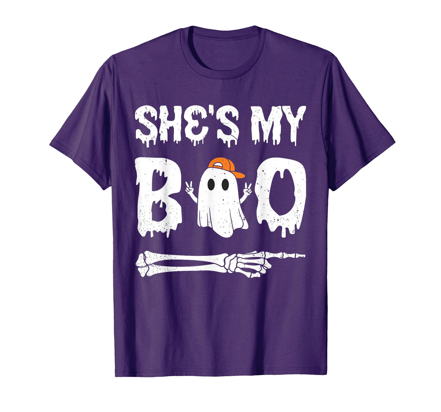 She's My Boo Matching Halloween Pajama Couples He's My Boo T-Shirt