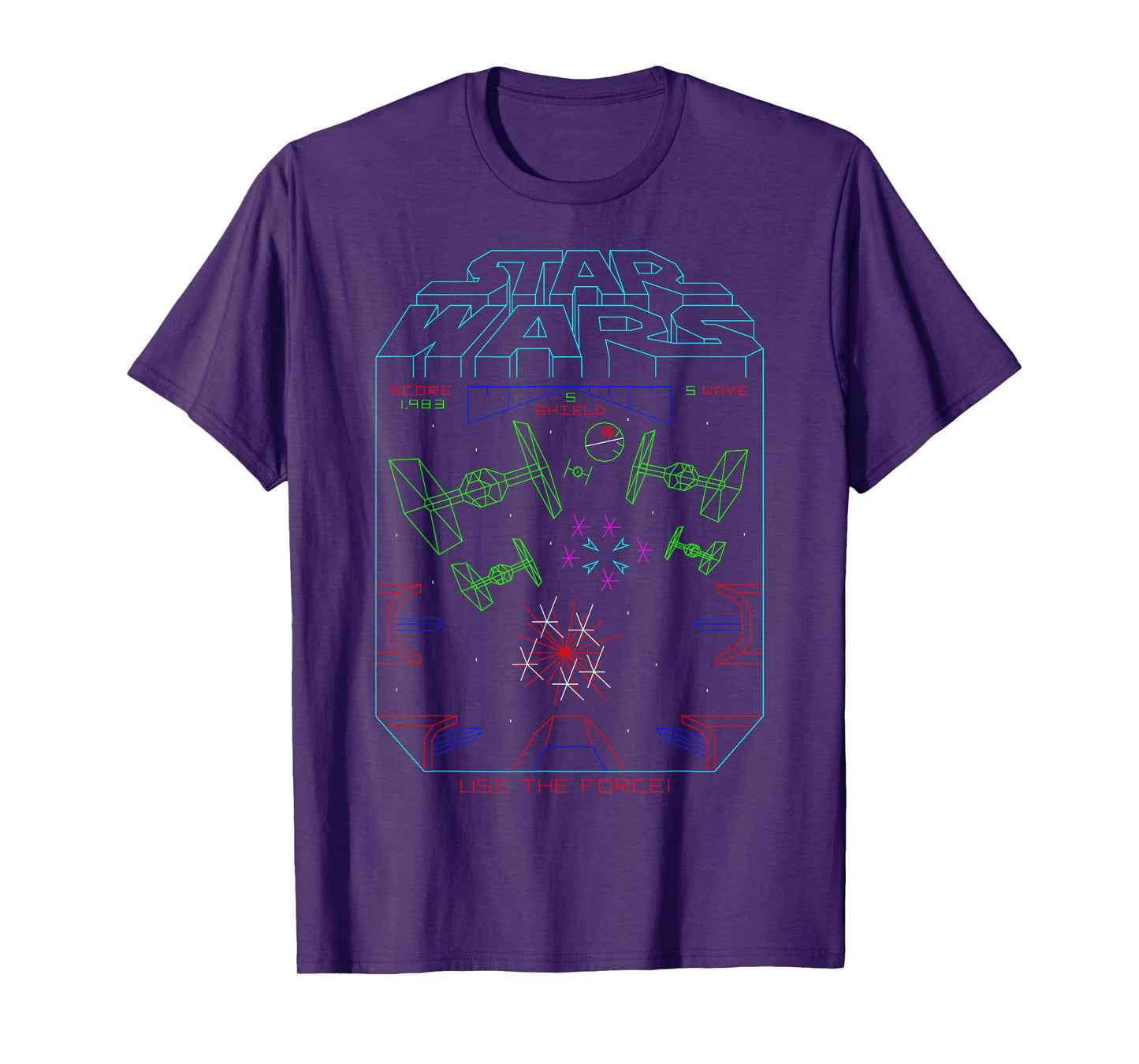 Star Wars Space Fight Vintage Arcade Graphic T-Shirt T-Shirt