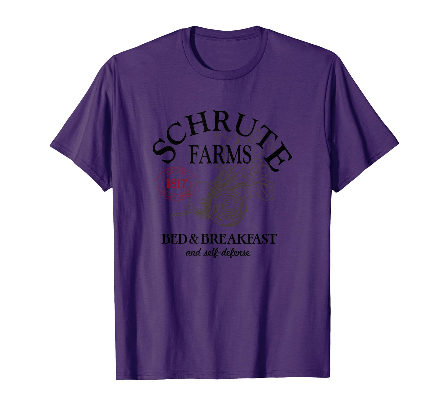 The Office Schrute Farms Large Label T-Shirt