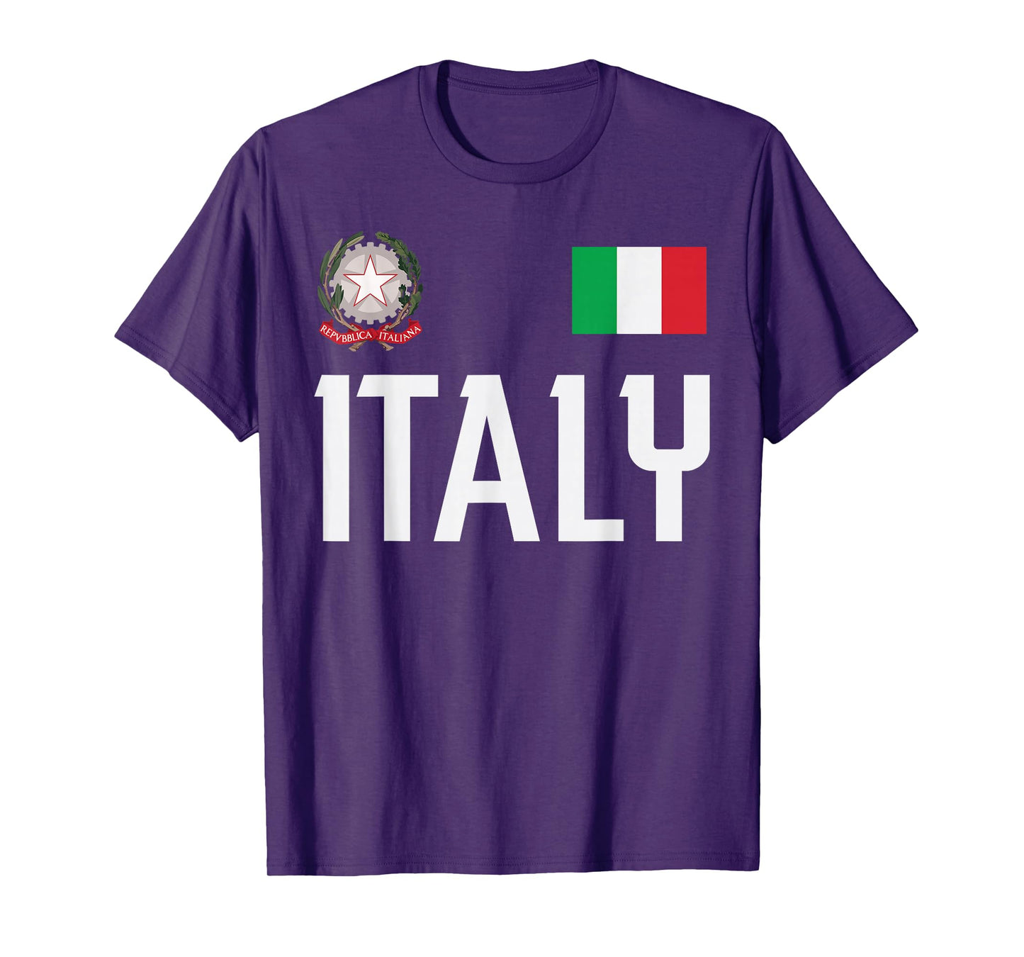 Italy Flag Italian Football Soccer Fan Men Women Kids T-Shirt