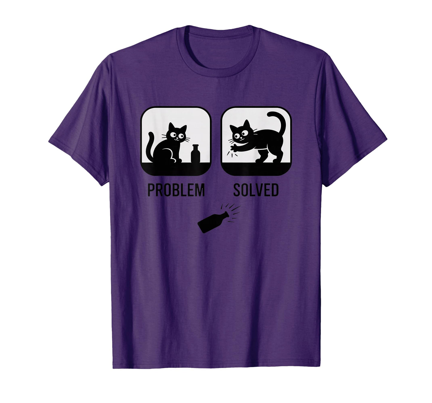 Problem Solved Funny Cat T-Shirt