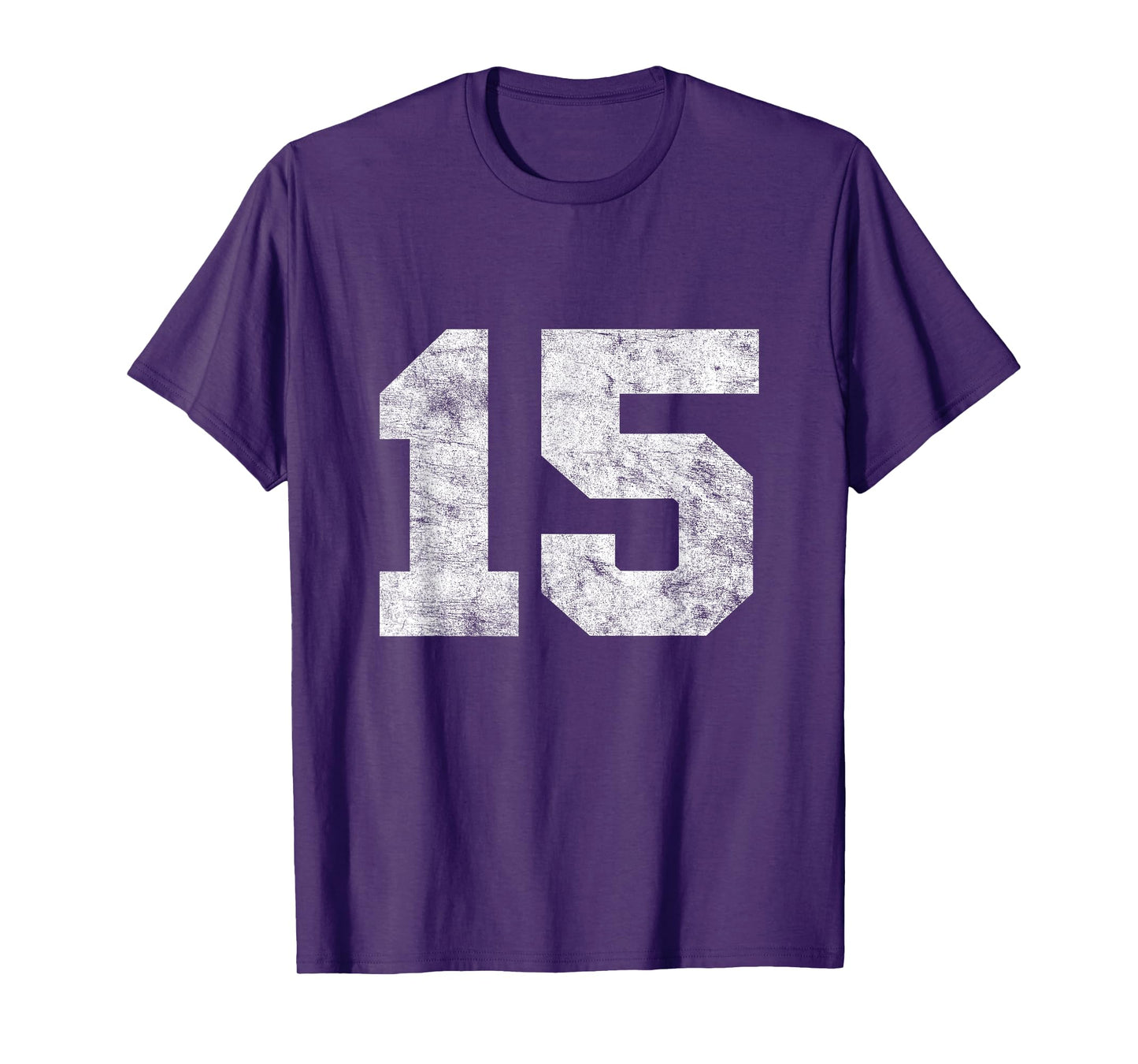 Vintage Lucky Number 15 Birthday Sports Player Team Athlete T-Shirt