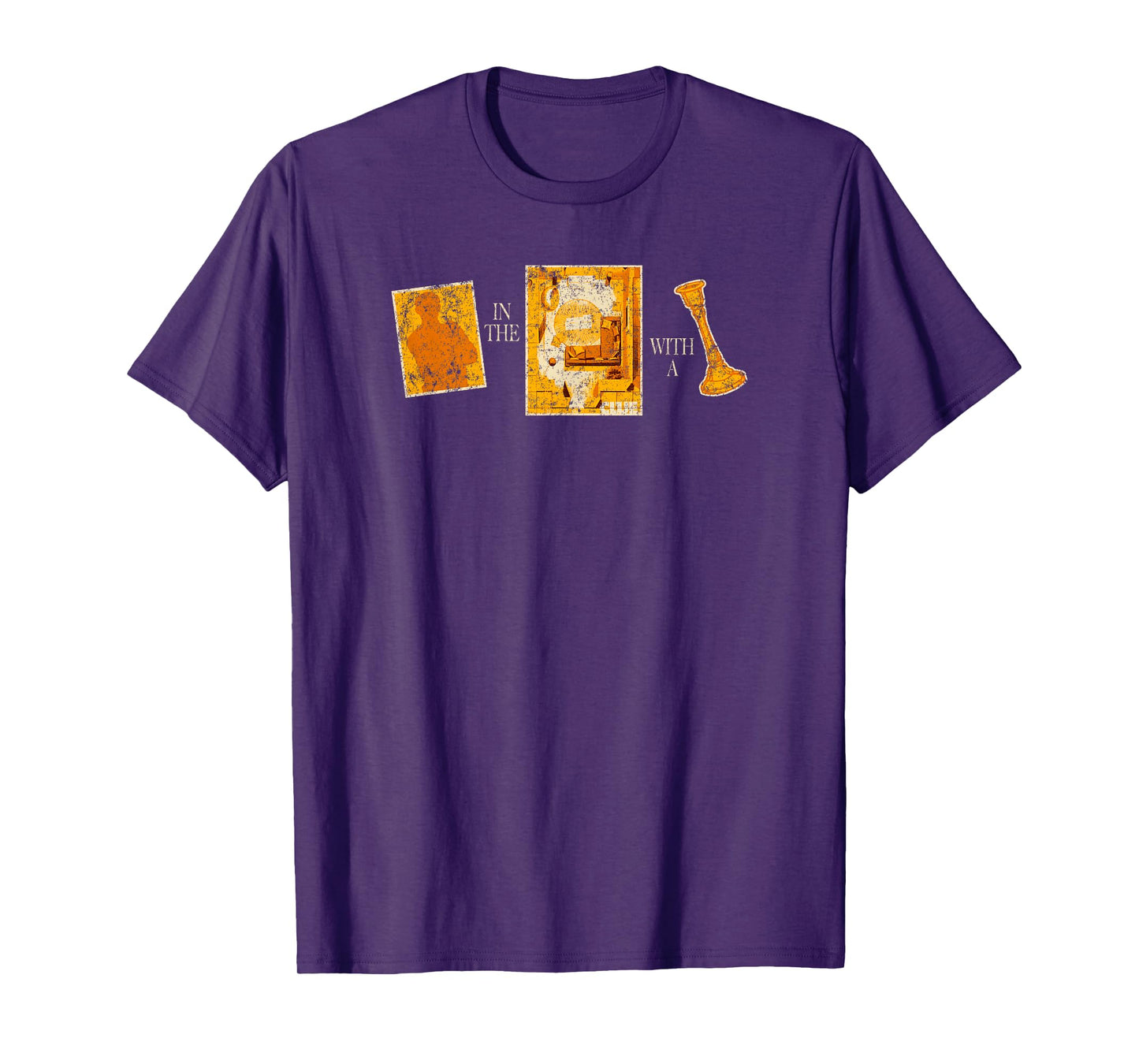 Clue Suspect In The Room With A Weapon Distressed Cards T-Shirt