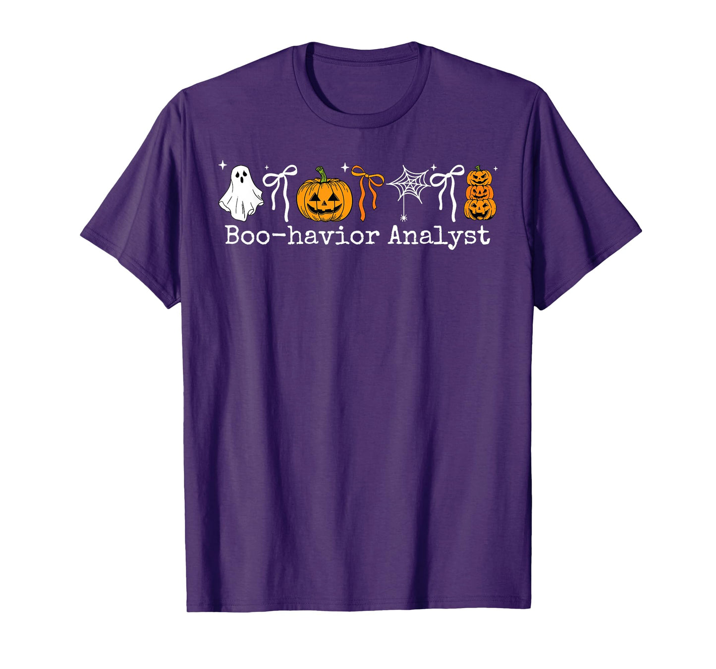 Boo-Havior Analyst Pumpkin Ghost ABA Therapist Halloween T-Shirt