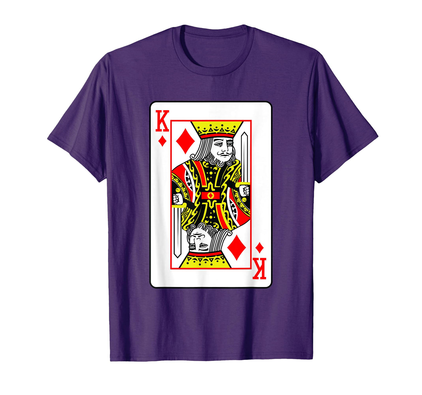 King Of Diamonds Poker Card Games Playing Cards Black Jack T-Shirt