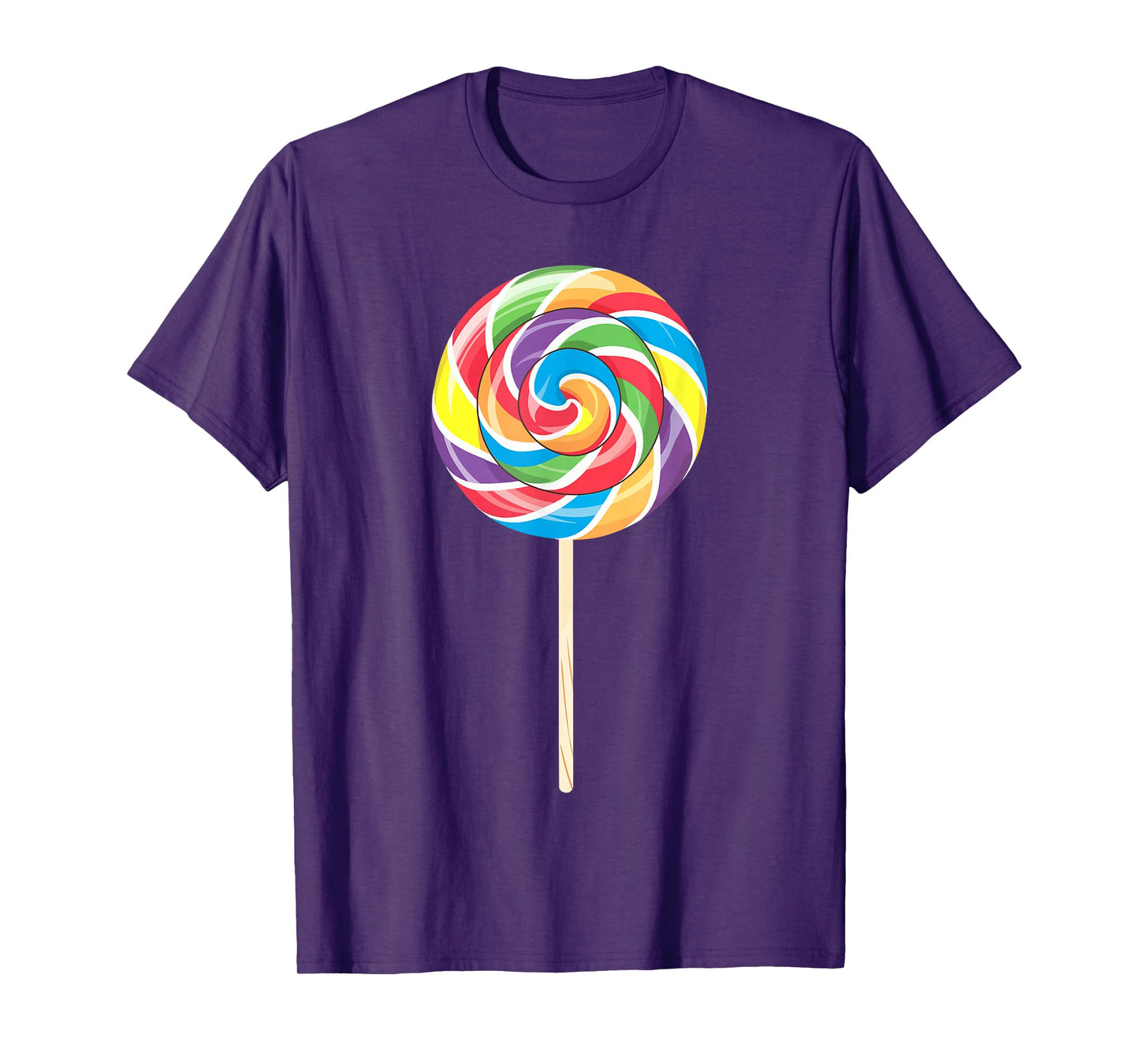 Lollipop Shirt Men Women Kids Rainbow Sucker Candy Costume T-Shirt