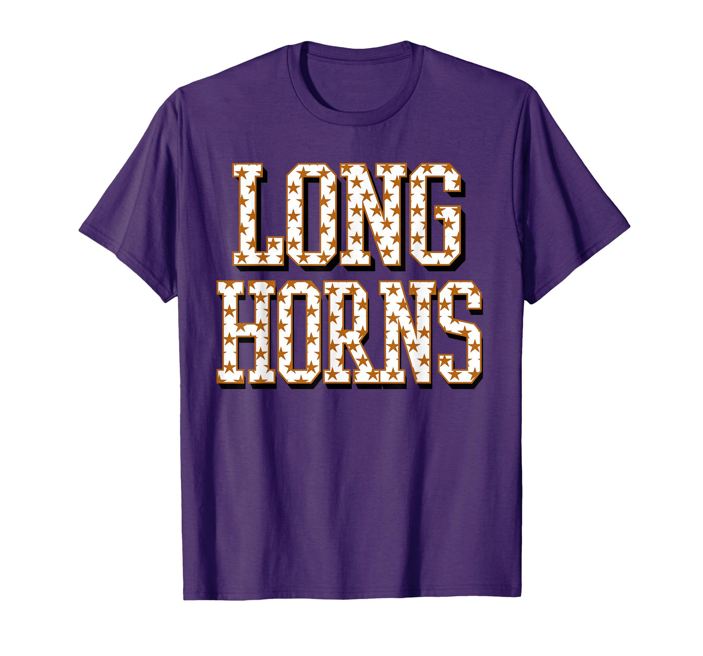 Longhorn Orange black white school spirit game day longhorn T-Shirt