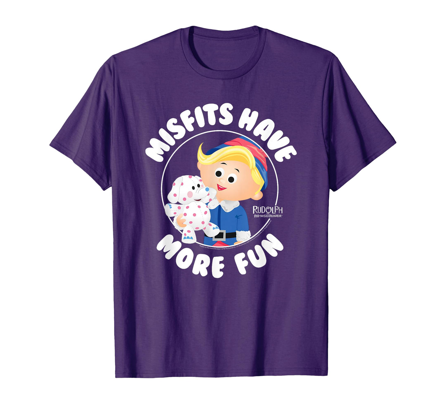 Rudolph Misfits Have More Fun Hermey Retro Christmas T-Shirt