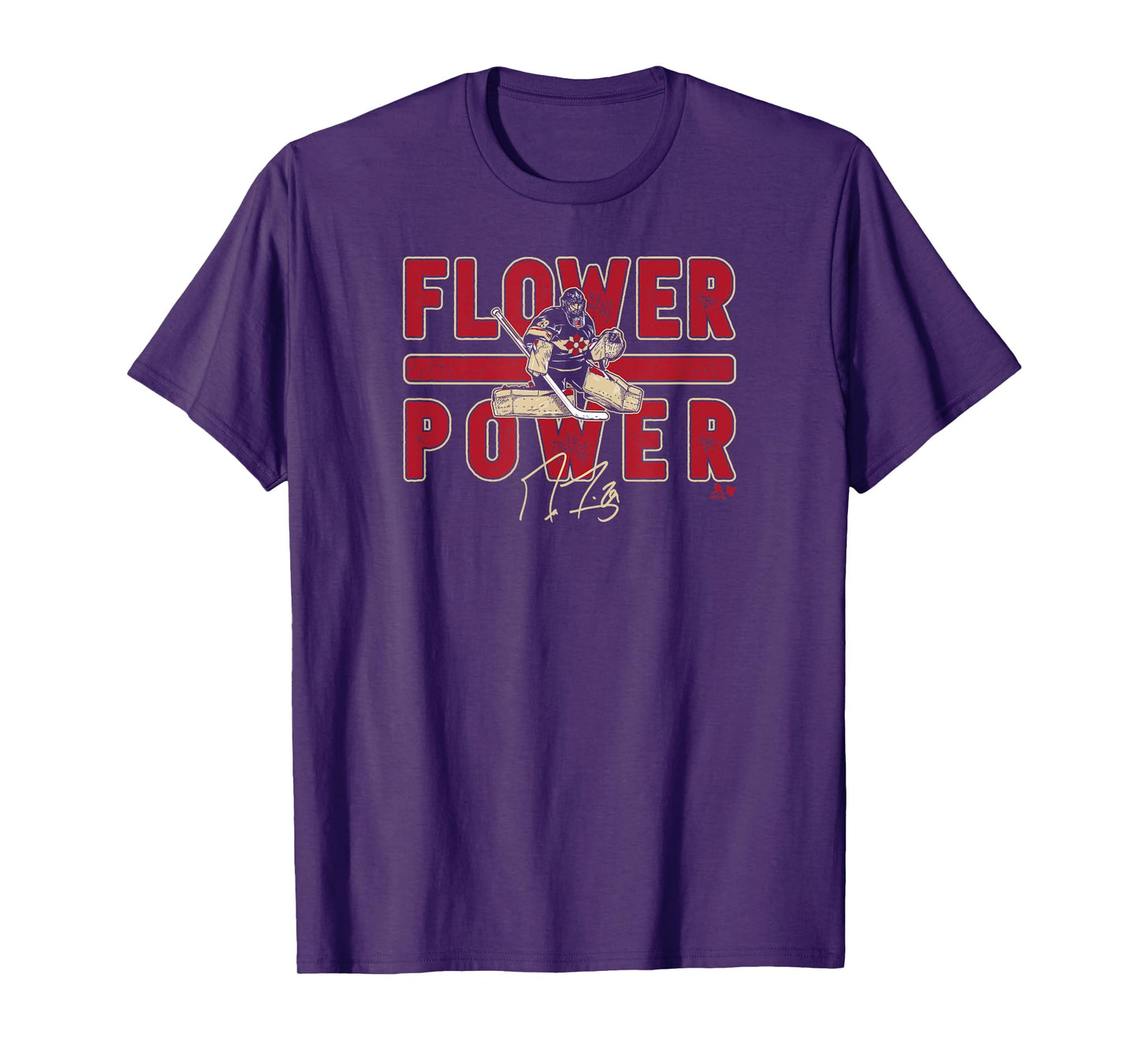 Marc Andre Fleury - Flower Power - Minnesota Hockey T-Shirt