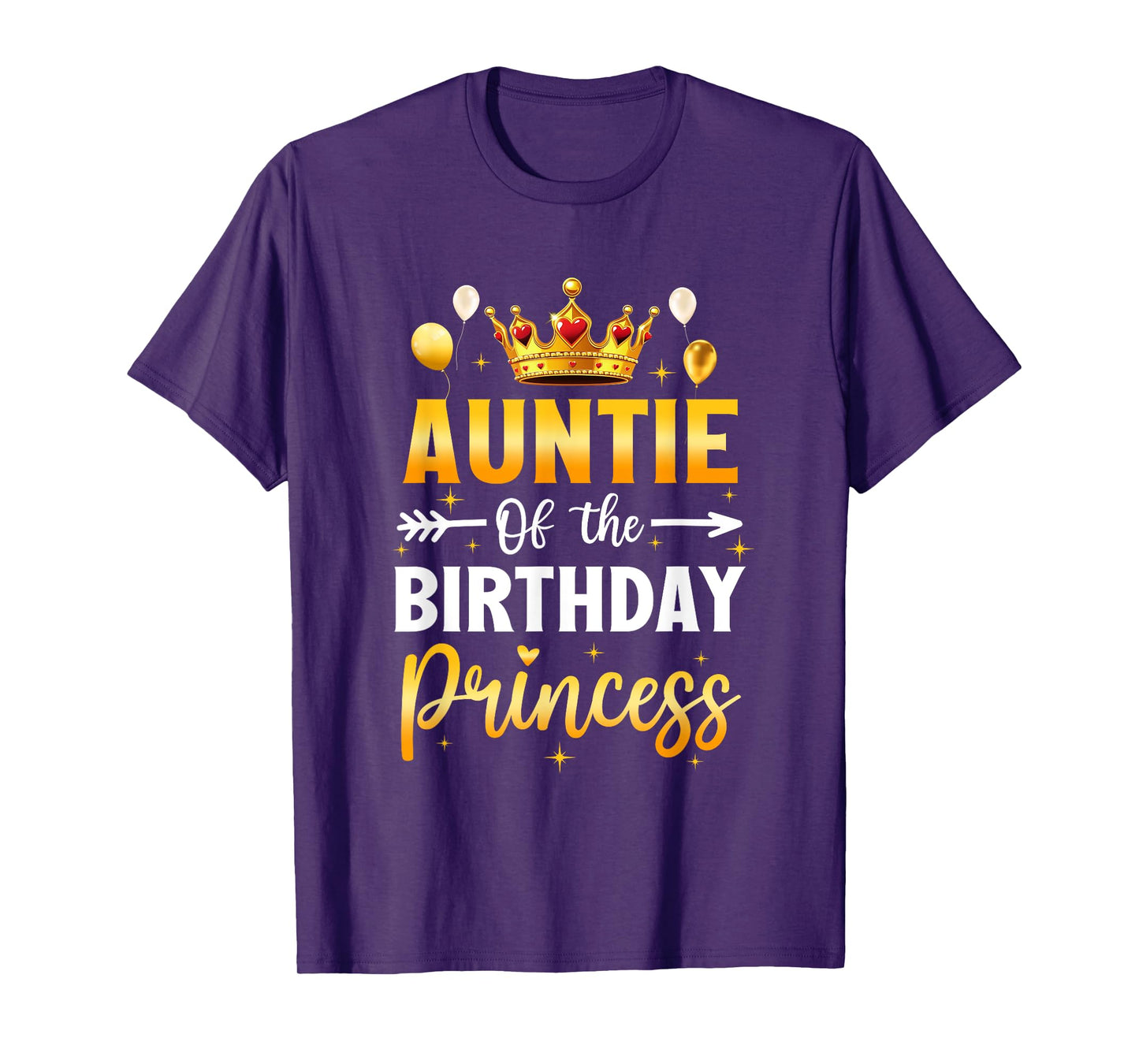 Auntie Of The Birthday Princess Birthday Girl Party Family T-Shirt