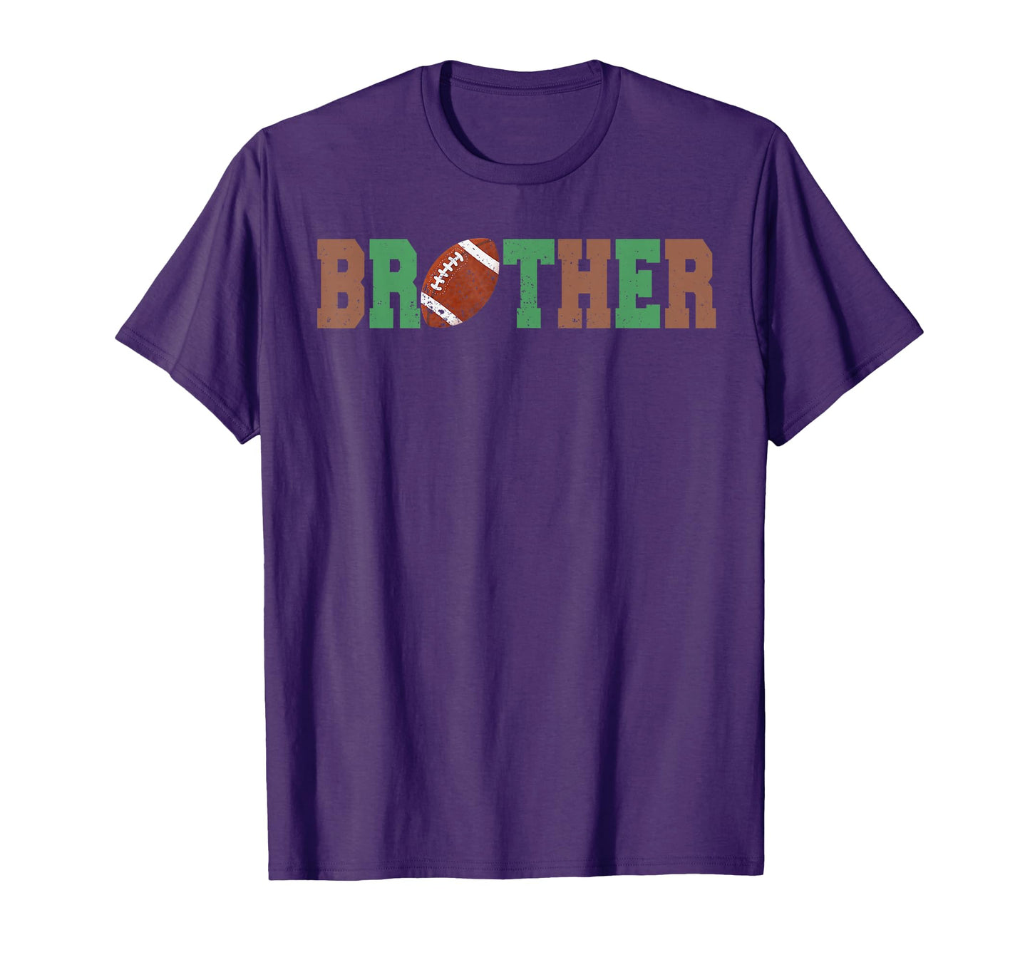 Brother of the 1 Year old Football 1st Year Down Birthday T-Shirt