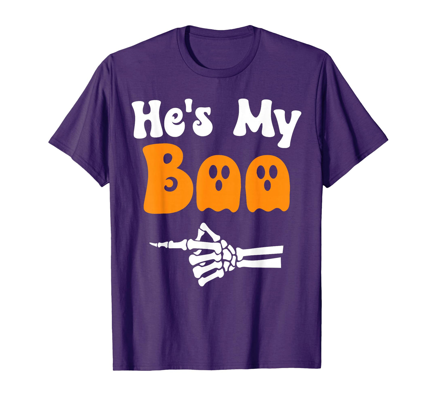 He's My Boo Funny Matching Halloween Couples He's My Boo T-Shirt