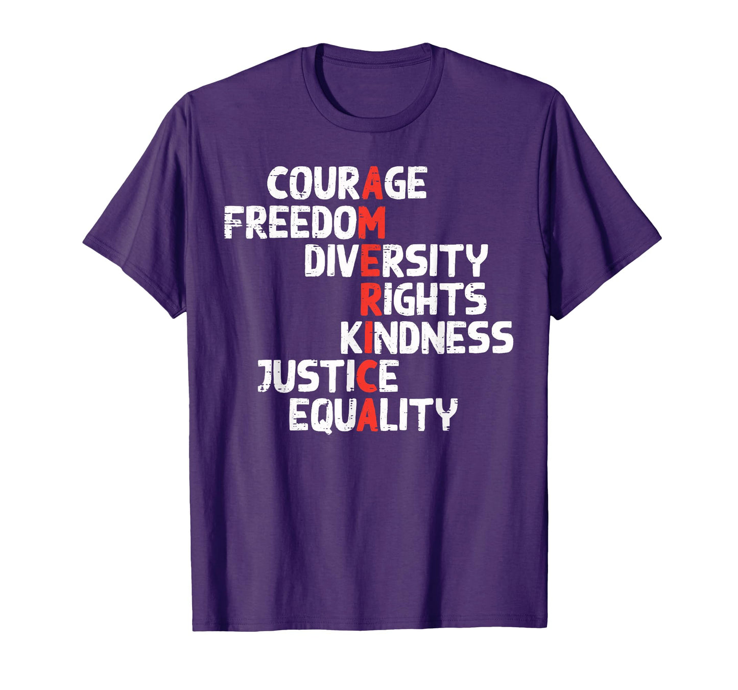 Protest America Courage Freedom Rights Resist Men Women Kids T-Shirt