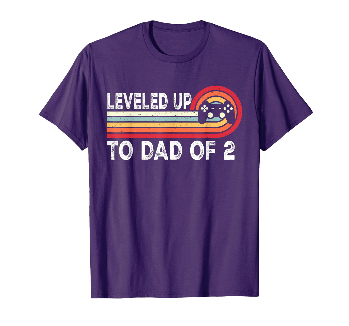 Leveled Up To Dad of 2 Daddy Again Pregnancy Announcement T-Shirt