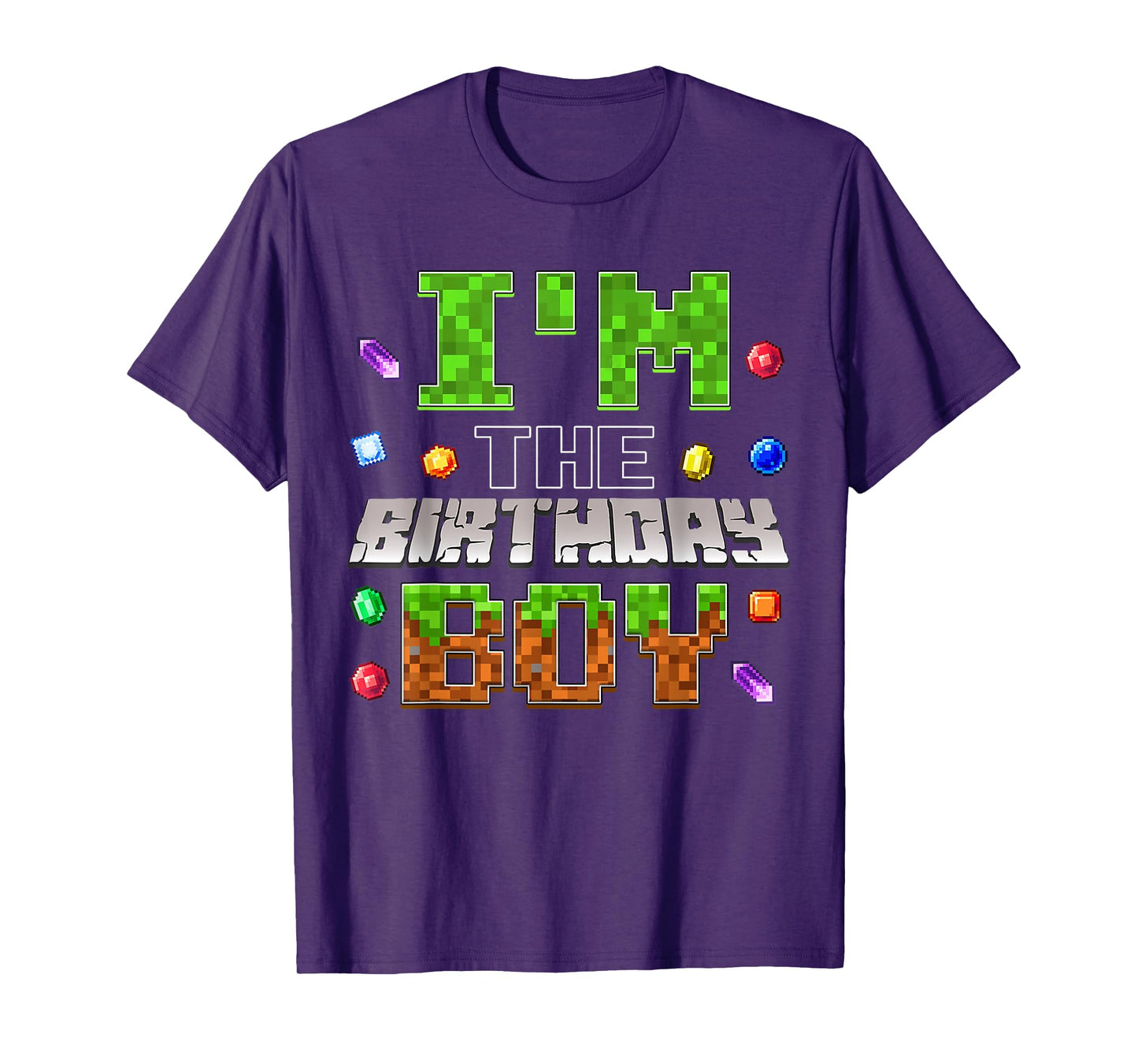 I'm The Birthday Boy Game Pixel Number Birthday Party T-Shirt