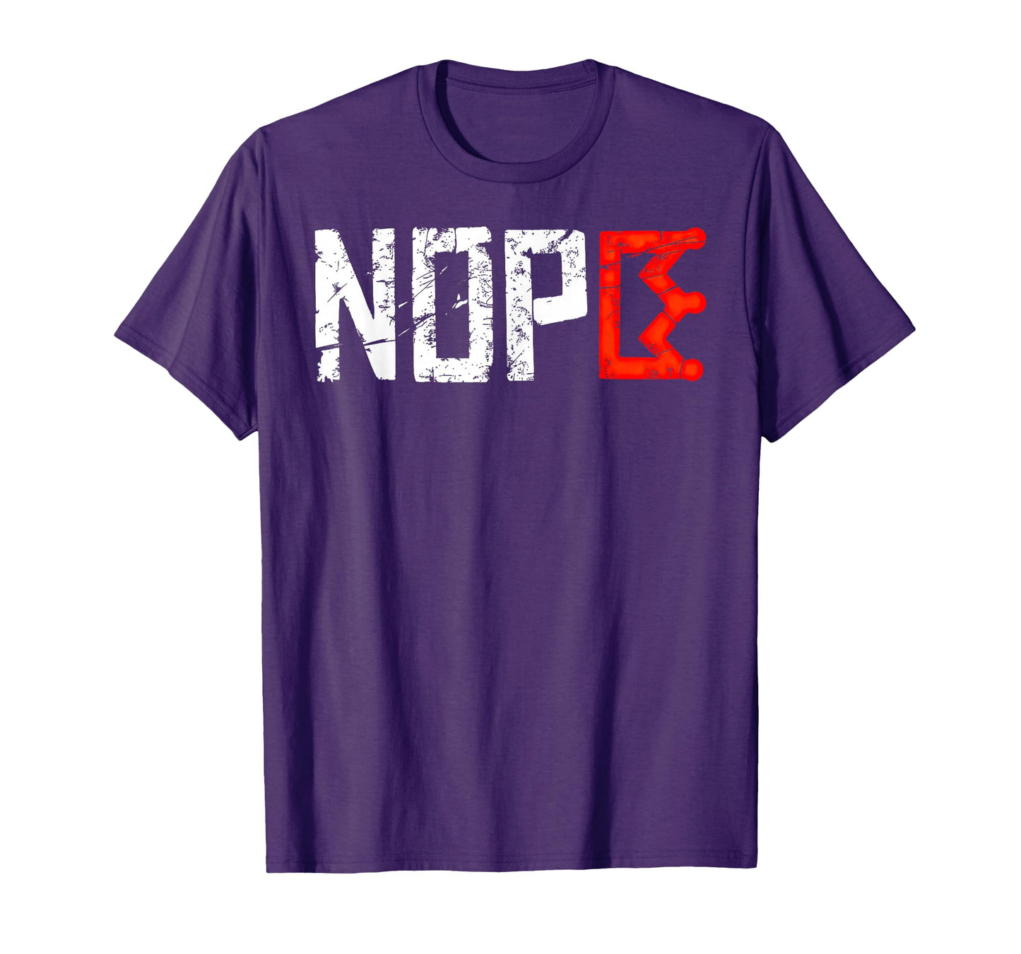 No Kings Nope Protest Sign Horizontal T-Shirt