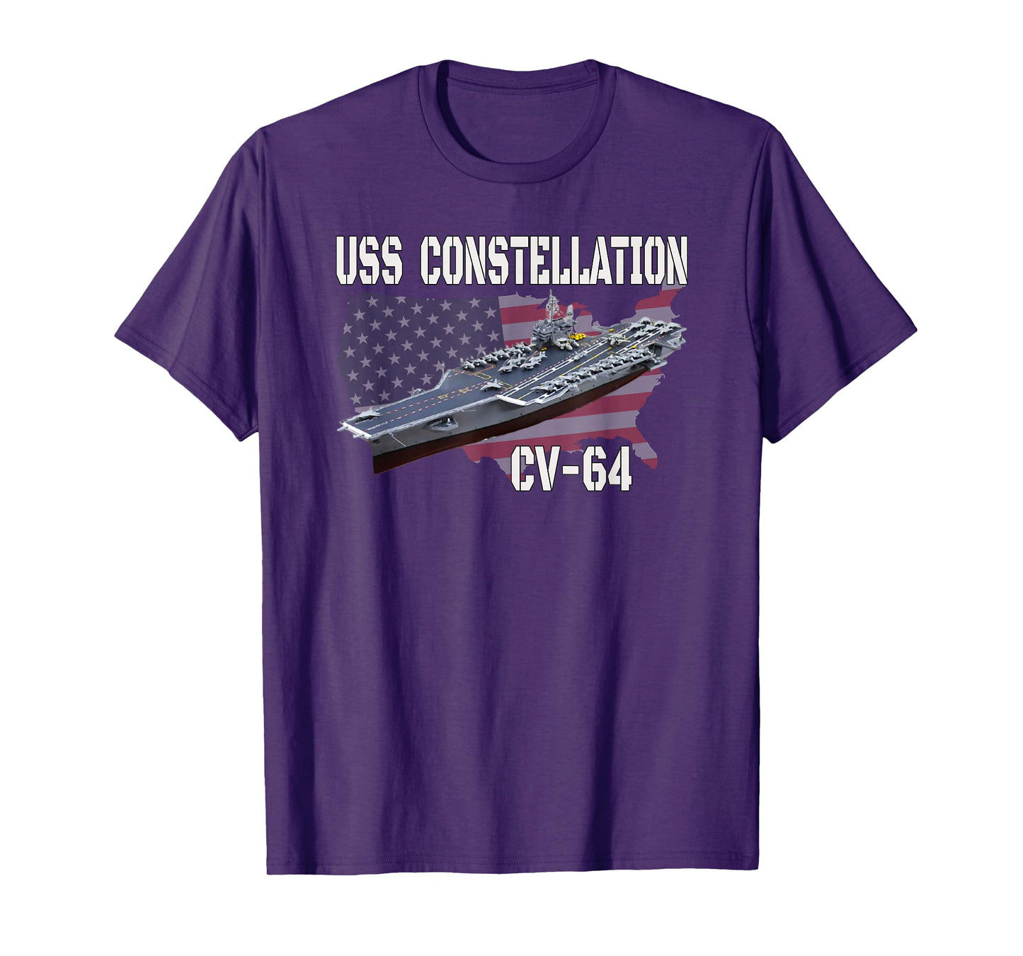 USS Constellation CV-64 Aircraft Carrier Veterans Day T-Shirt