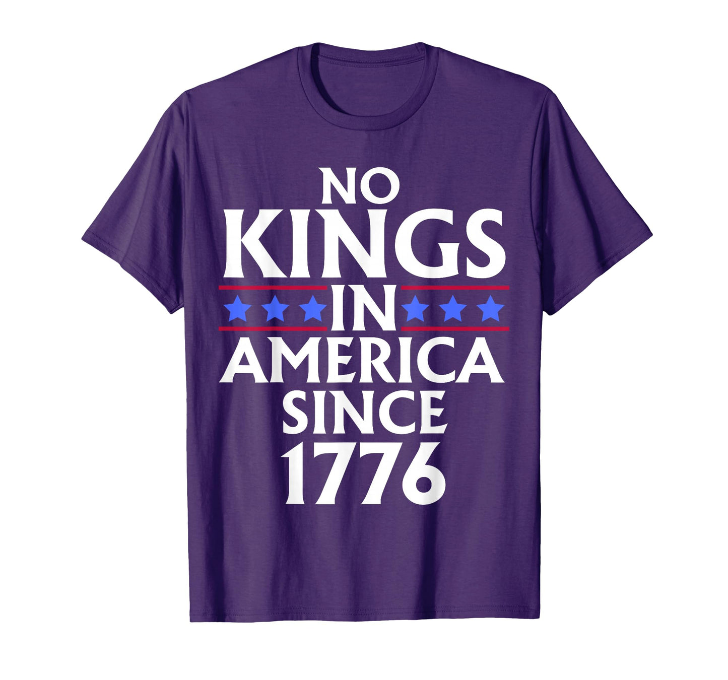 No Kings In America Since 1776 US Flag fourth of july T-Shirt