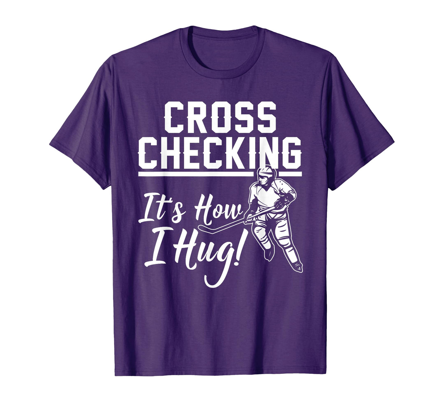 Funny Ice Hockey Gift For Kids Boys Girls Cool Game Player Short Sleeve T-Shirt