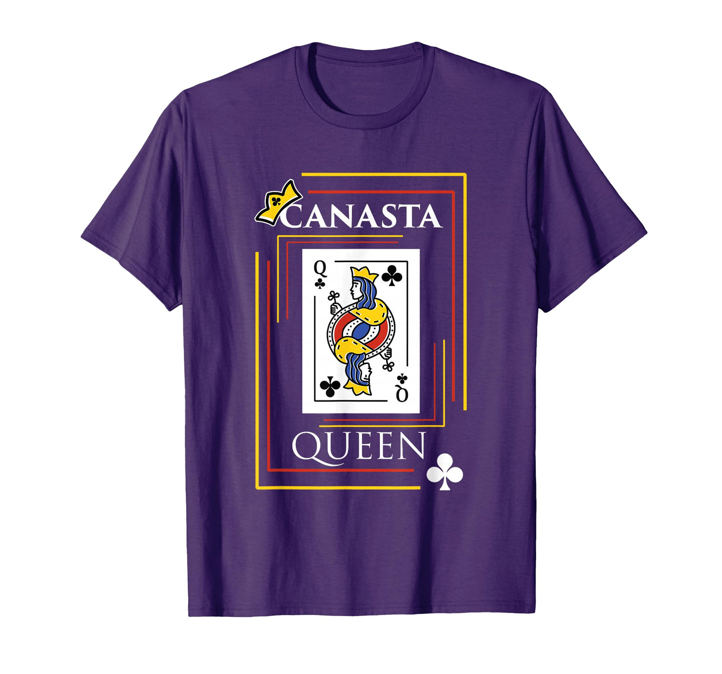 Womens Canasta Queen Game Cards Fun Team Funny Card Player T-Shirt