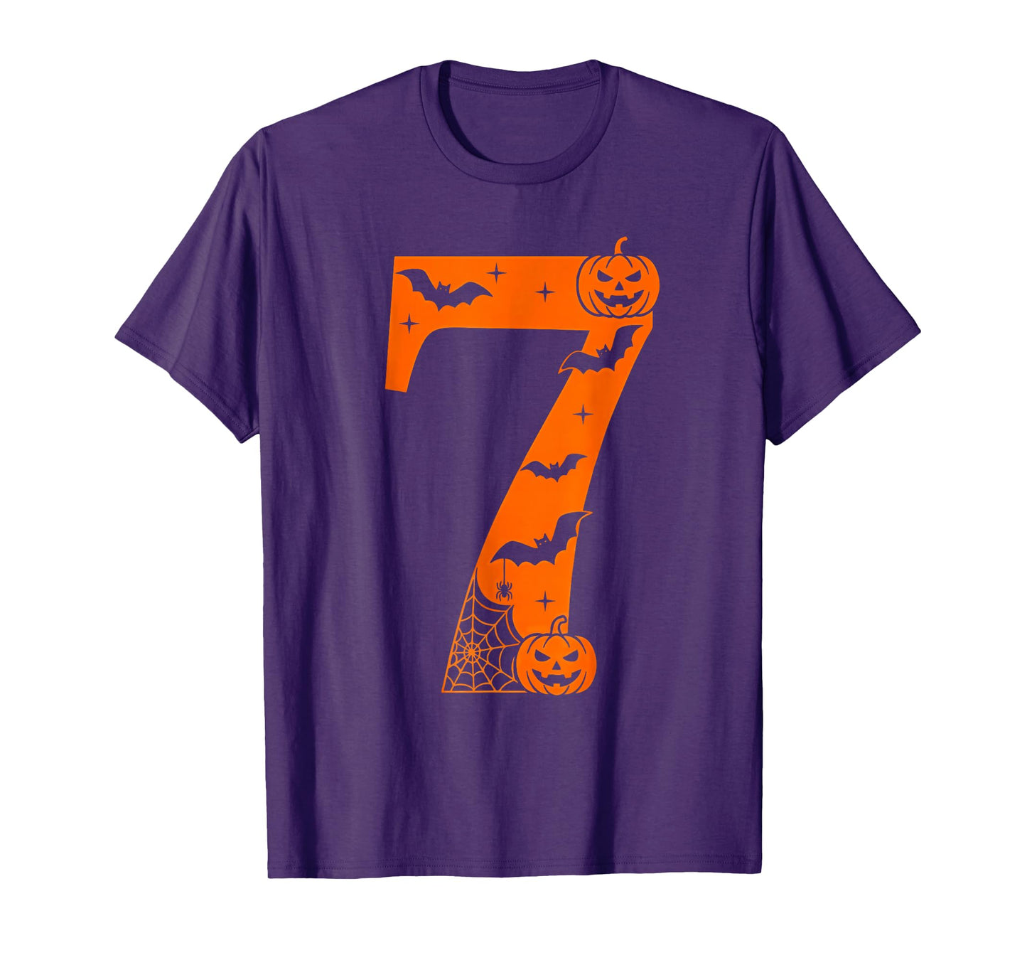 Number 7 Funny Six Seven Meme Halloween T-Shirt