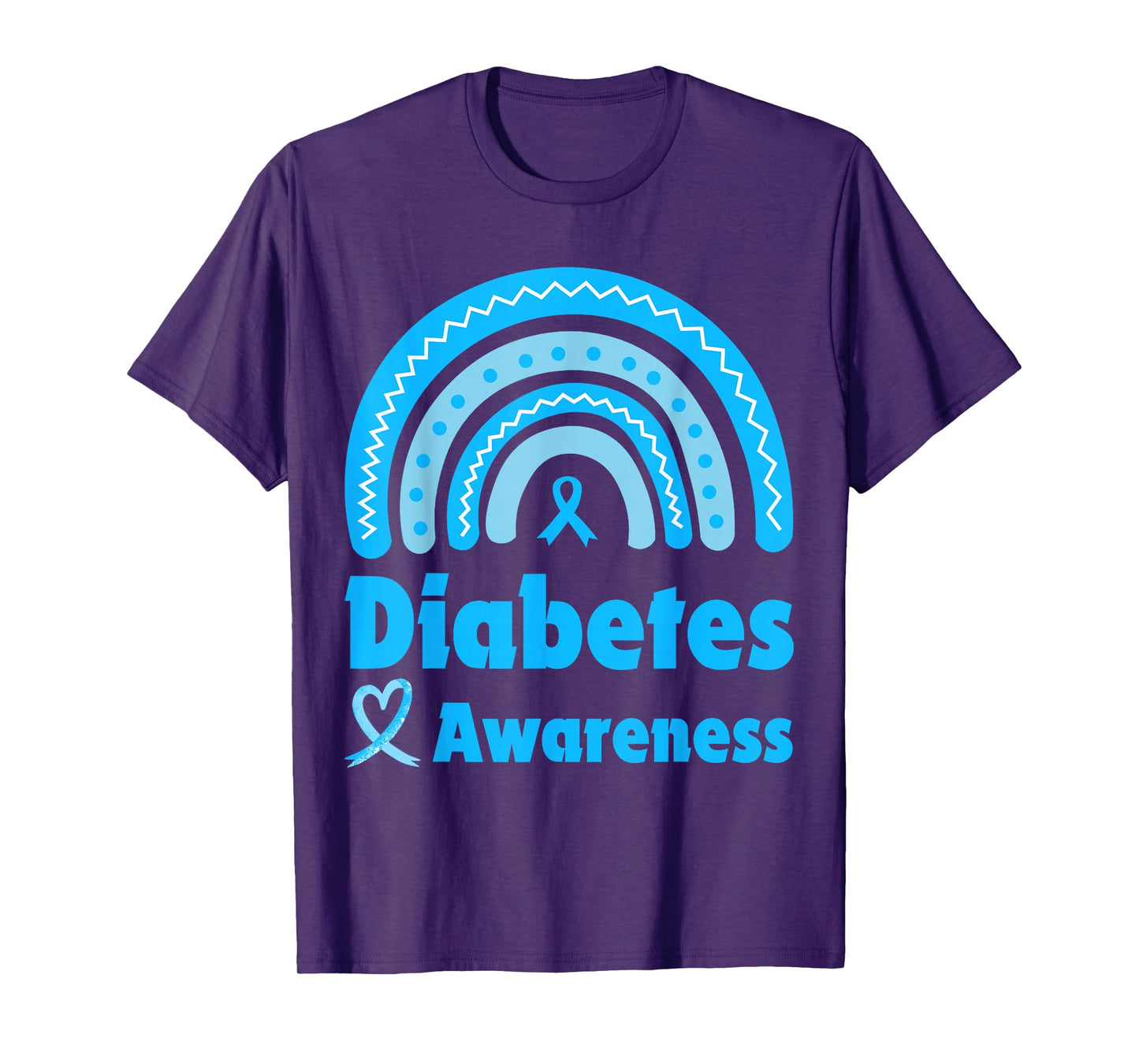 Diabetes Awareness T1D Type 1 And T2D Type 2 Women T-Shirt