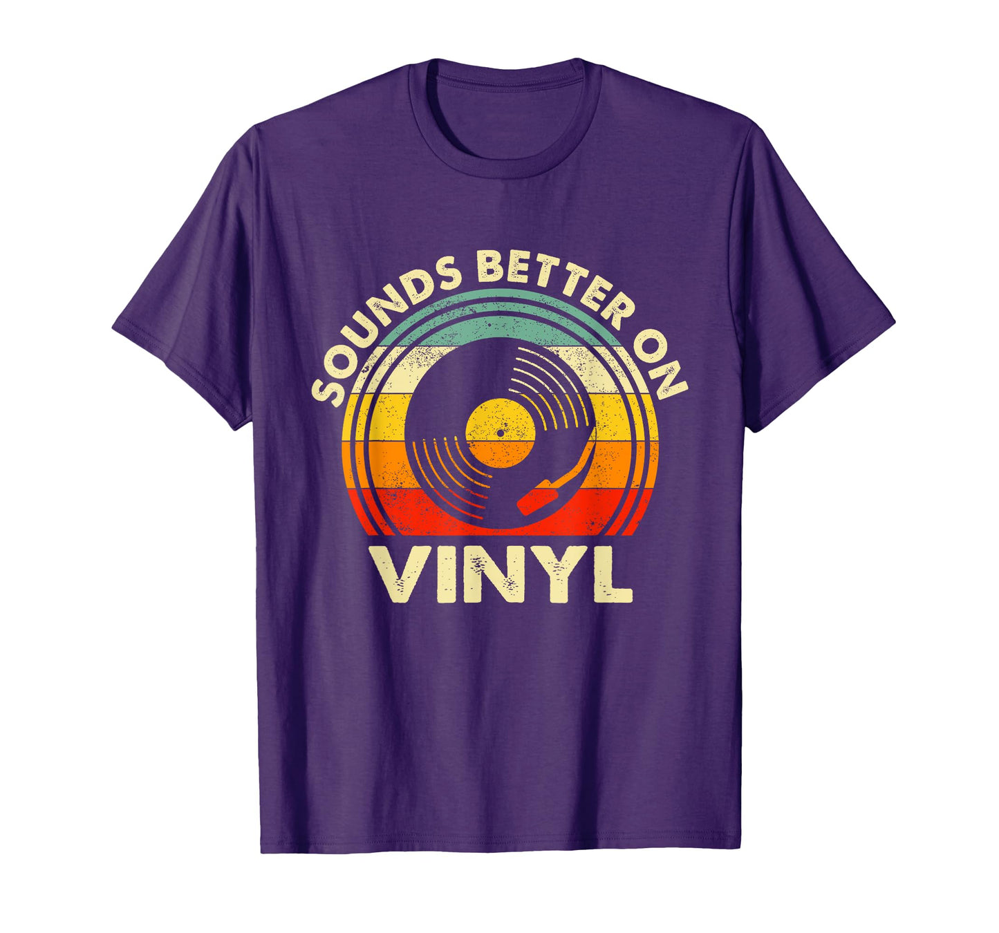 Sounds Better On Vinyl - Music Lover Disc Records Collector T-Shirt