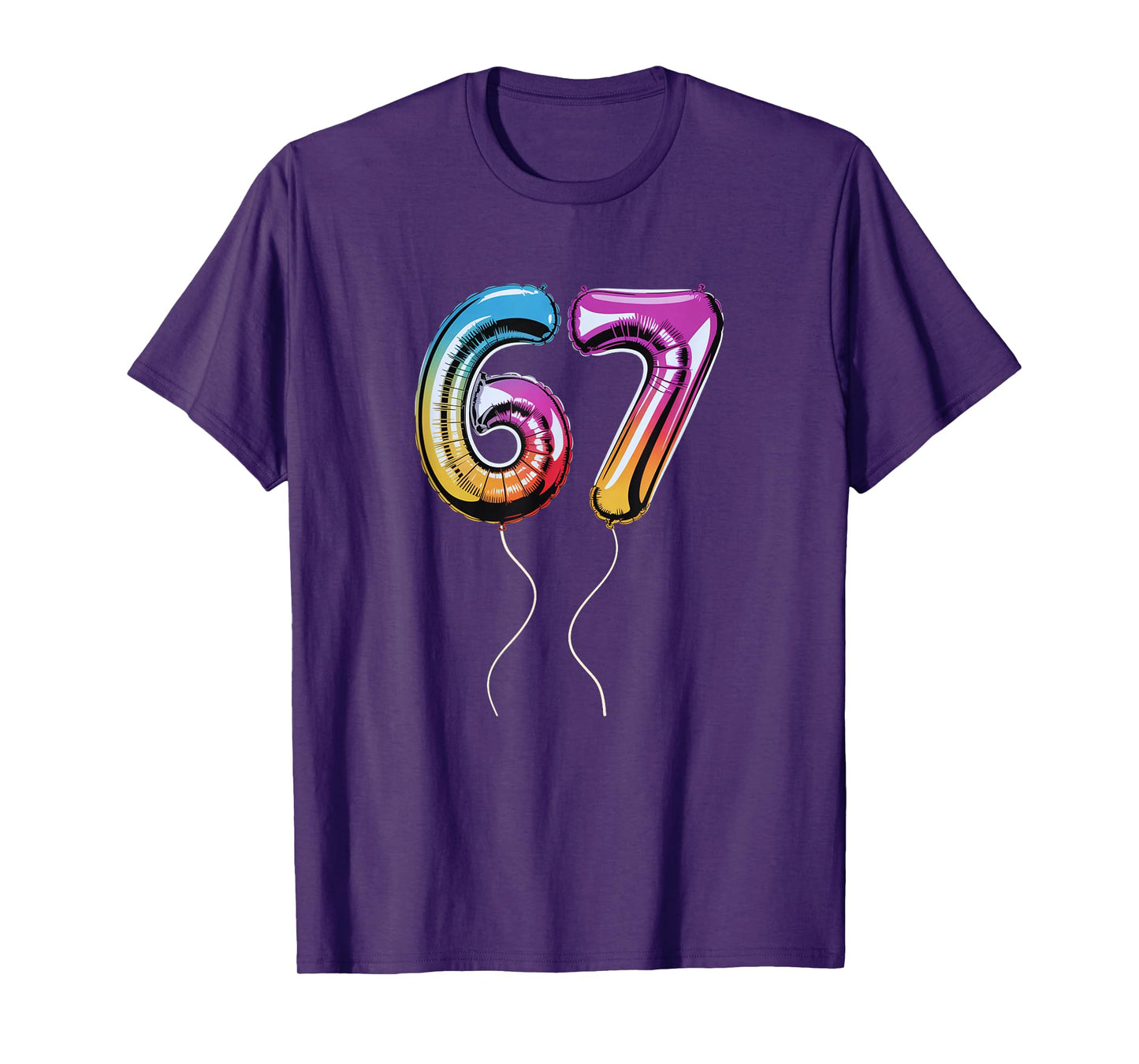 Funny 67 Slang 6 7 Balloons Funny Middle School Rizz T-Shirt