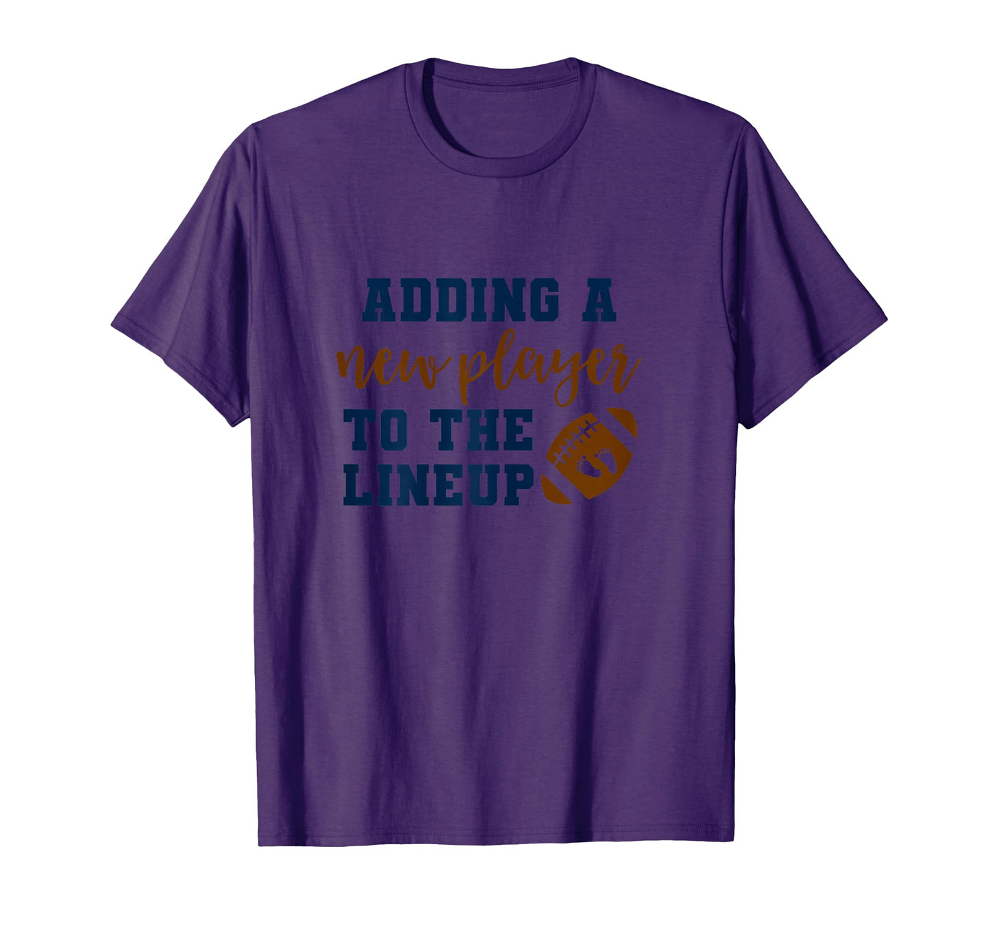 Womens Football Pregnancy Announcement Shirt Fall Baby Reveal T-Shirt