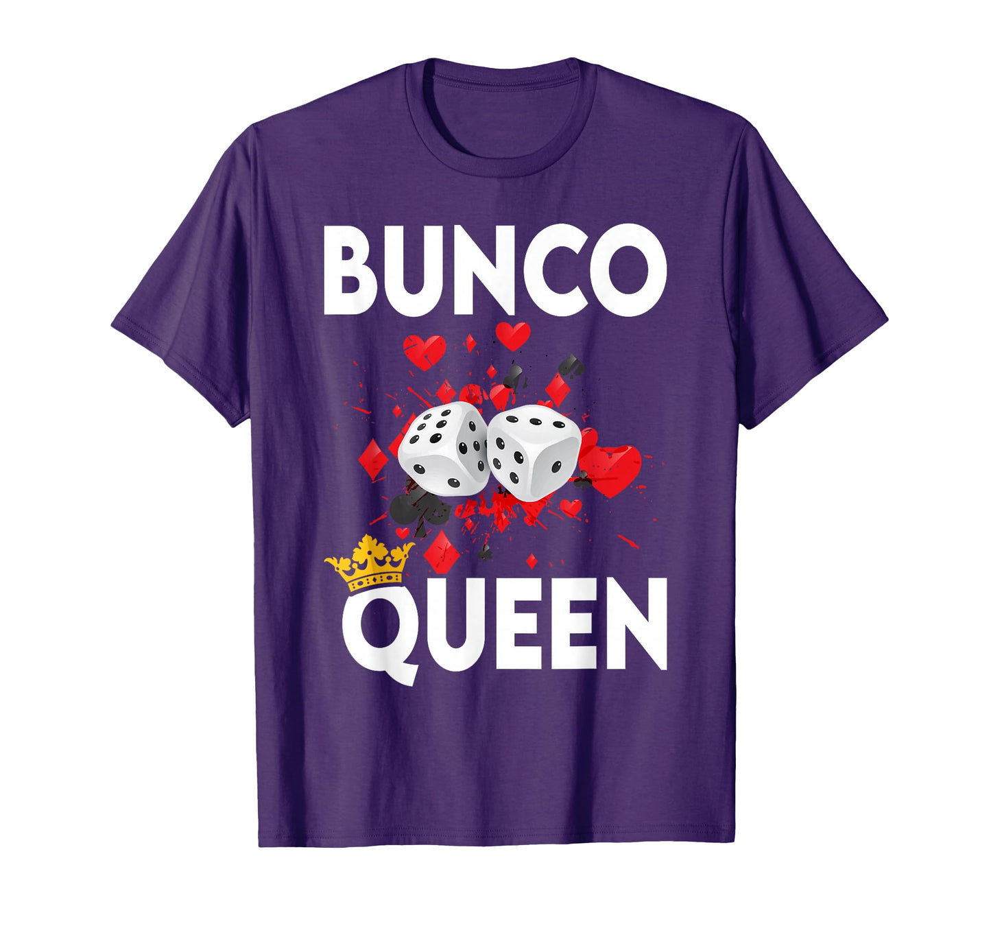 Bunco Queen Funny Player Game Night Party Prize T-Shirt