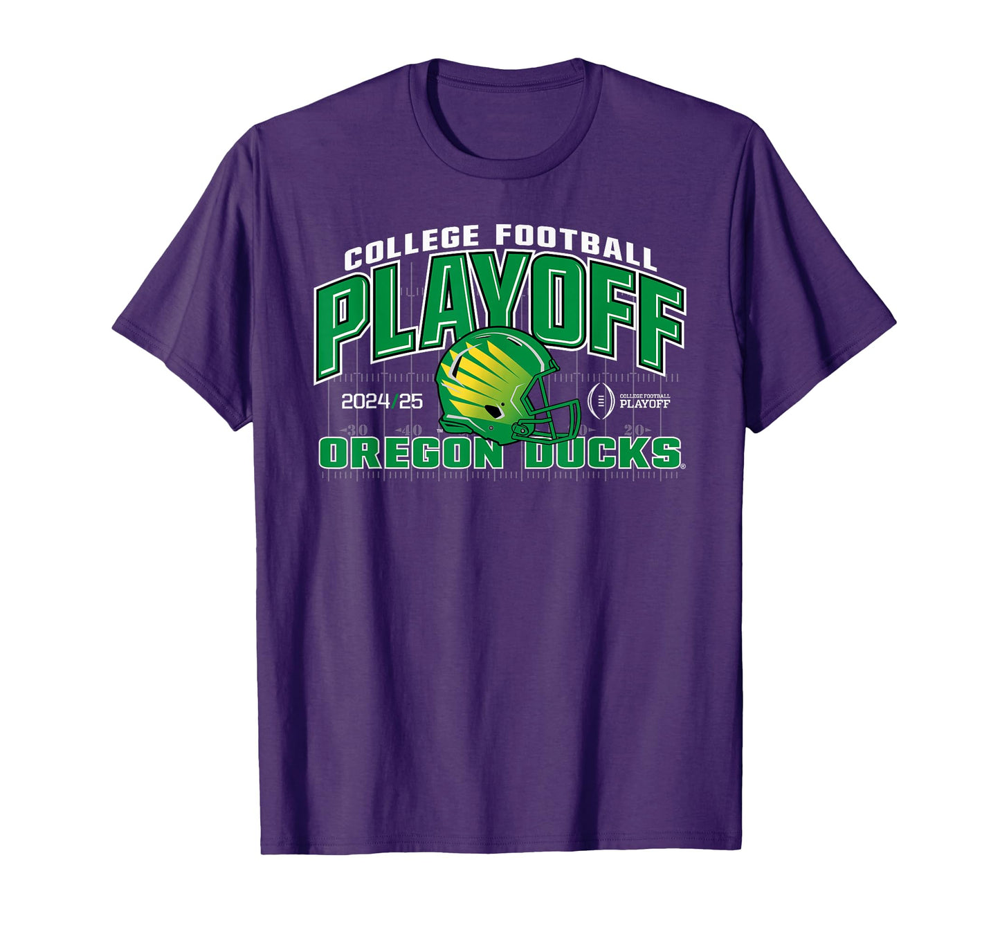 Elite Authentics Oregon Ducks Unisex-Adult College Football Playoff CFP 2024-2025 T-Shirt - Black, Short Sleeve, Crew Neck, Straight Fit, Adult Size 6/7